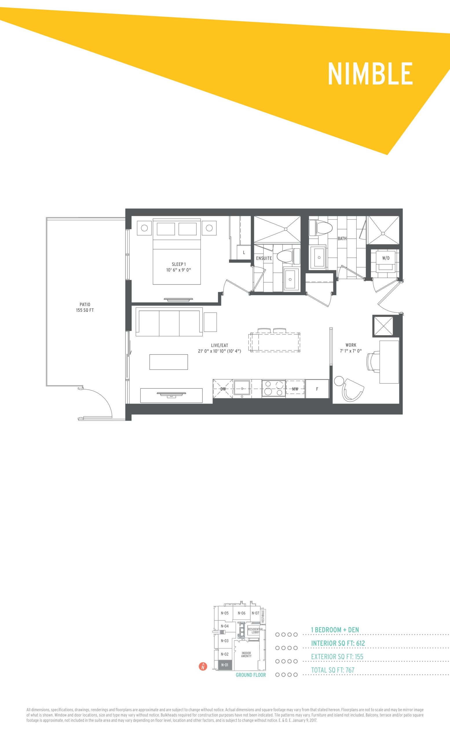 Nimble floor plan