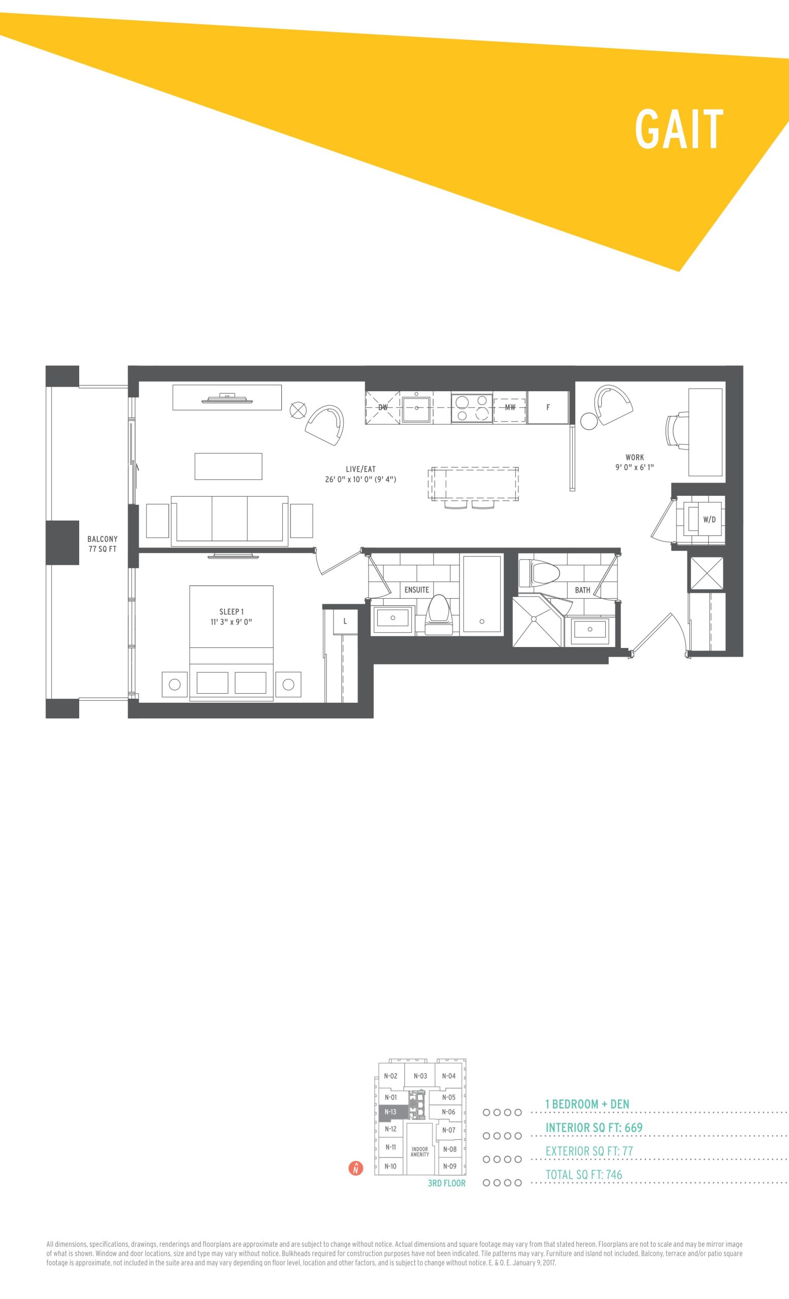 Gait floor plan
