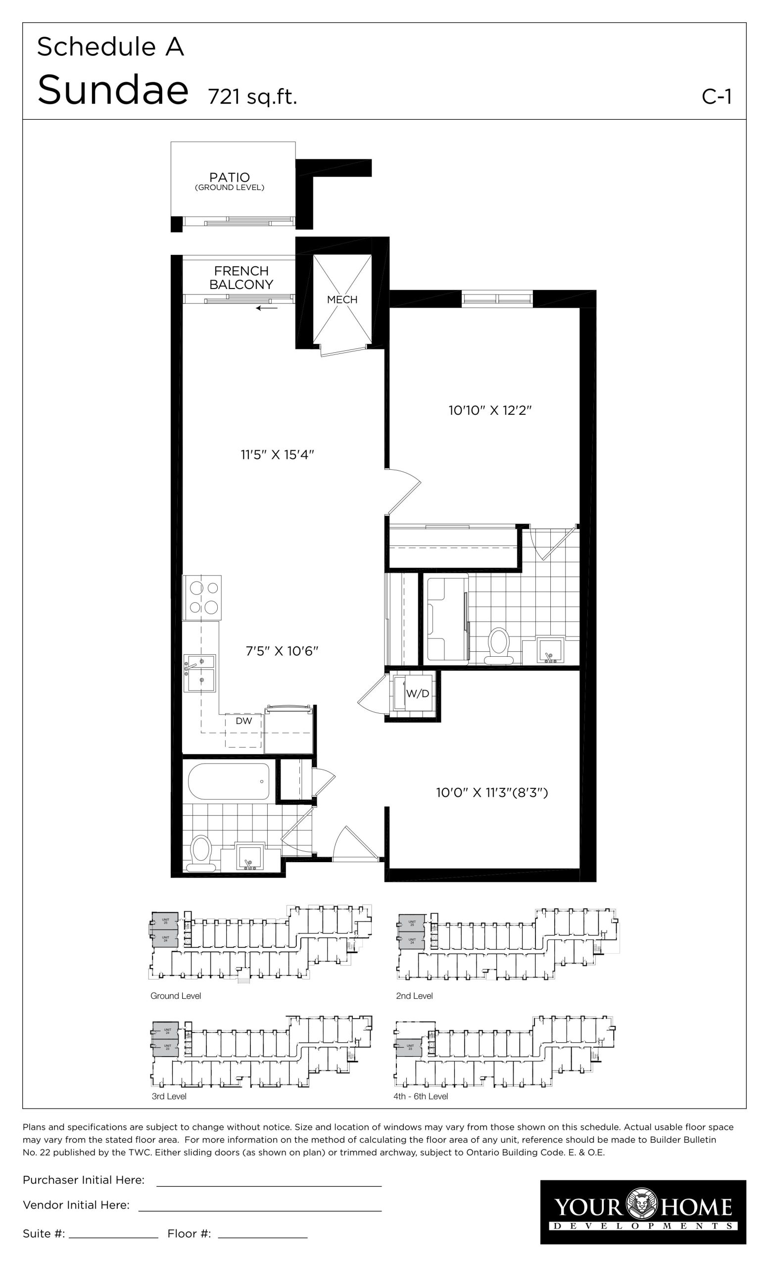 Sundae floor plan