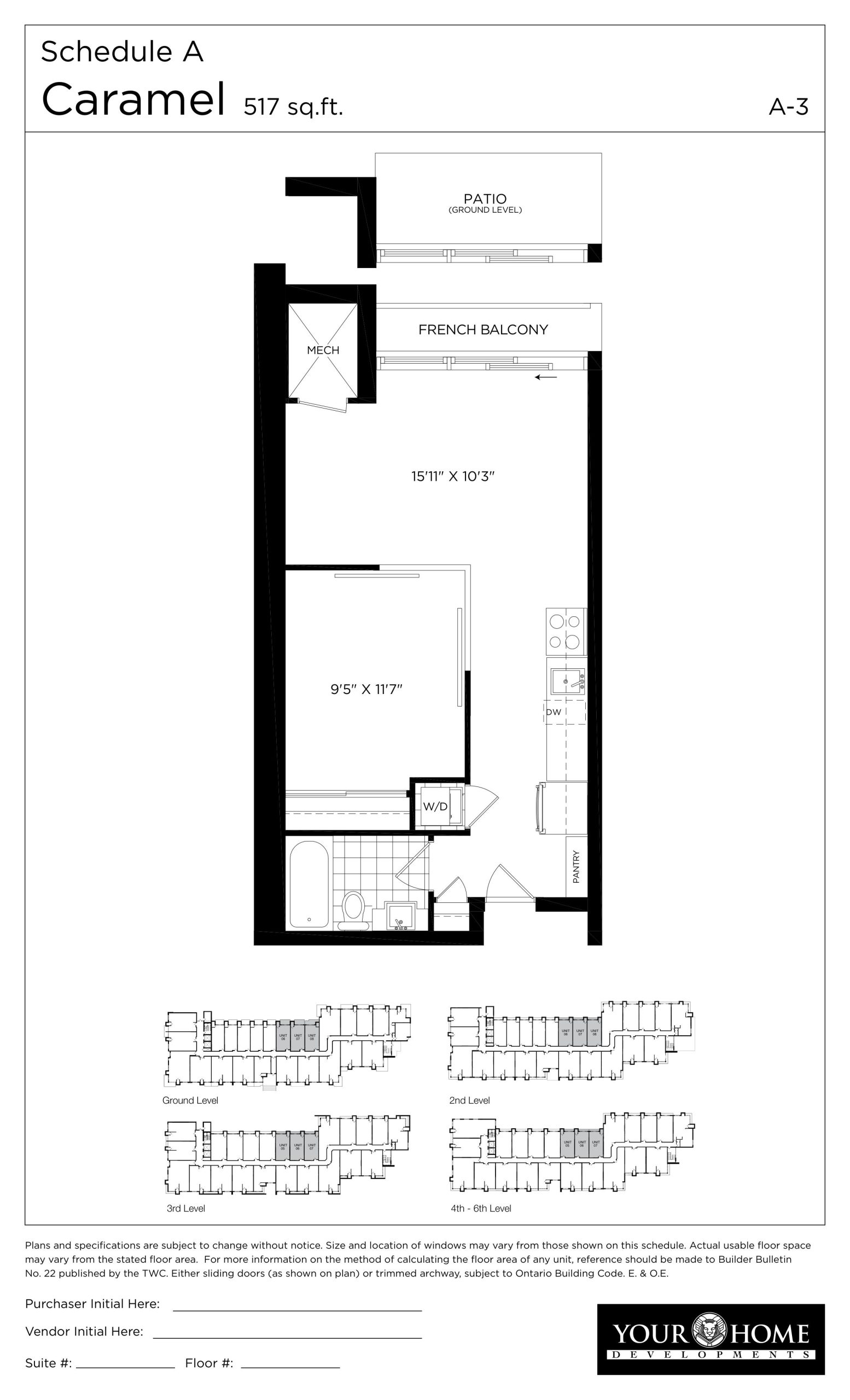 Caramel floor plan