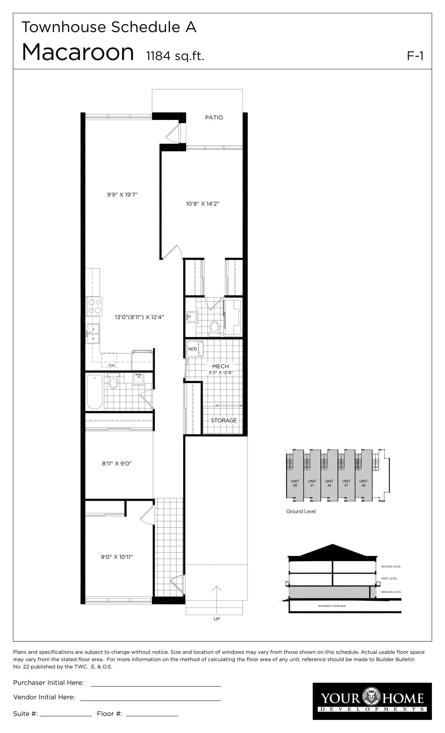 Macaroon floor plan