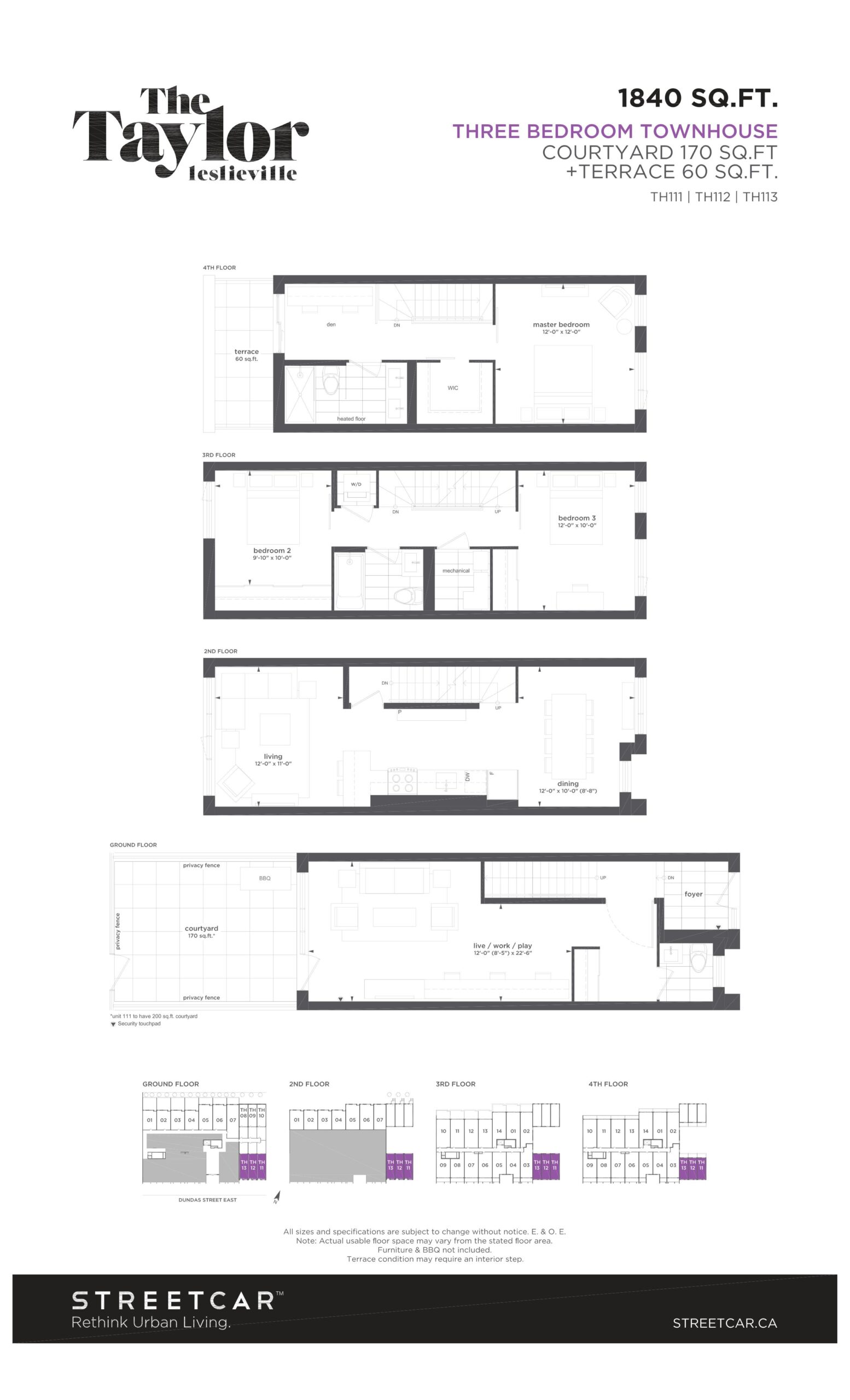 Taylor 1840 floor plan