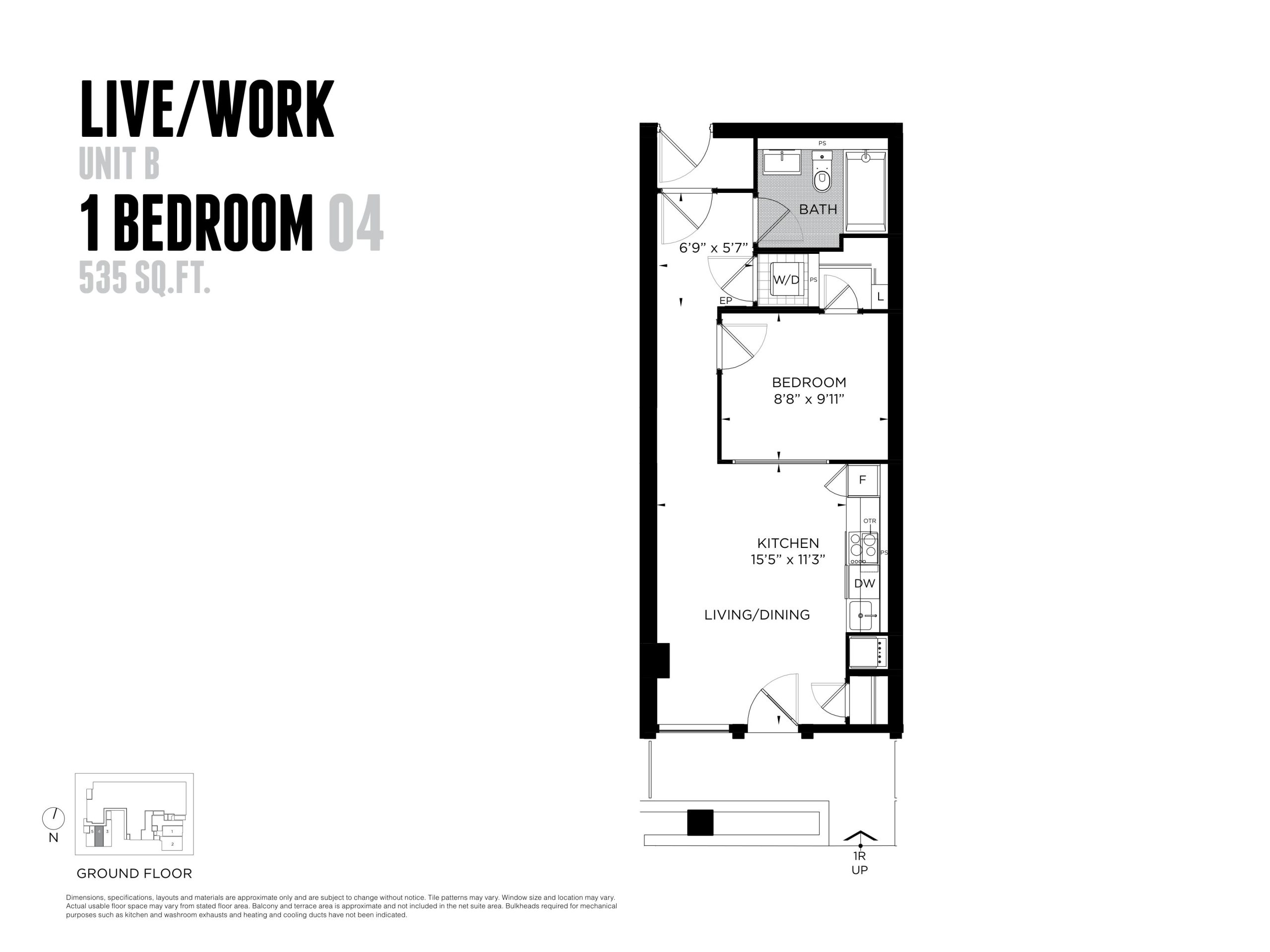 1 Bedroom 04 floor plan