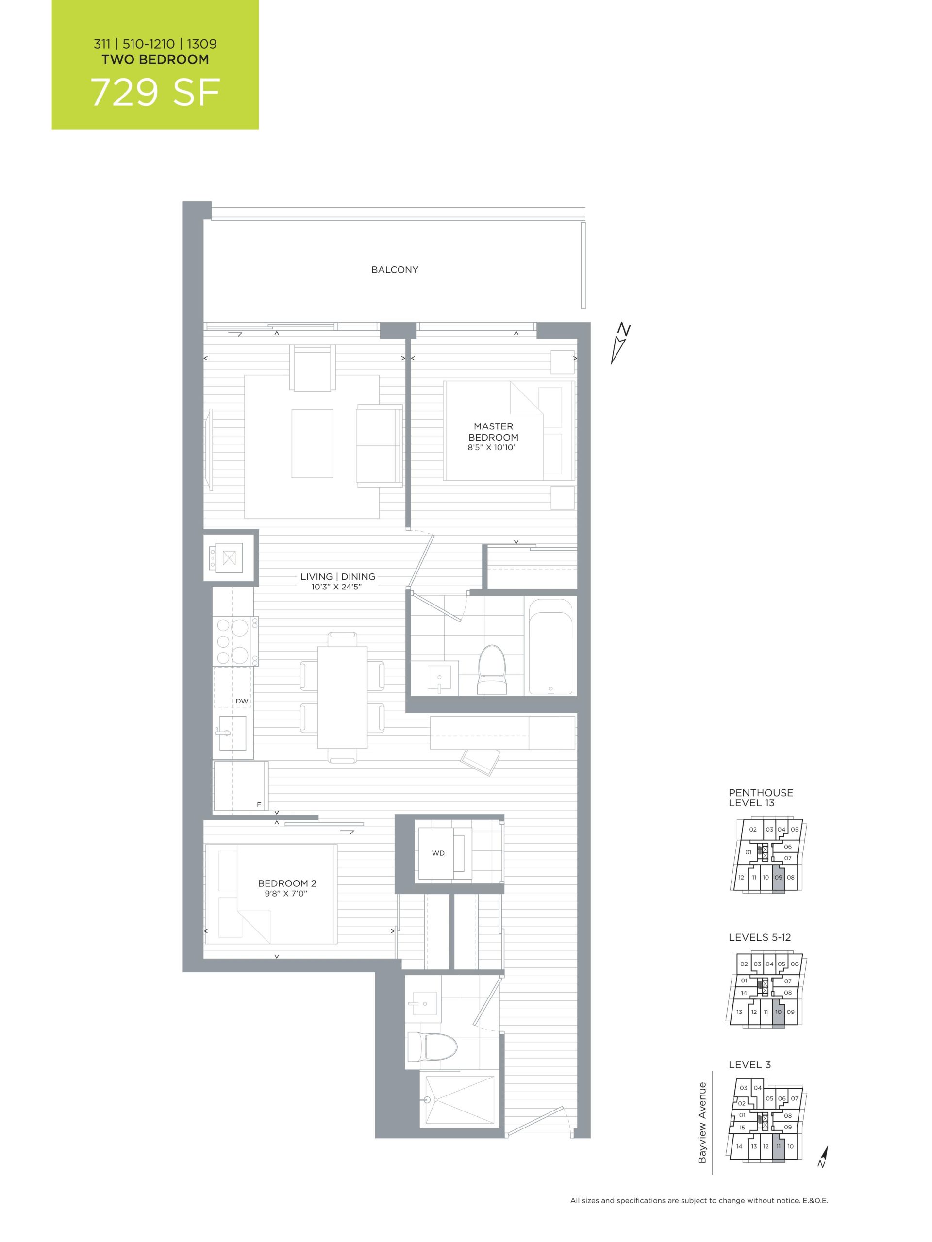 311 | 510-1210 | 1309 floor plan