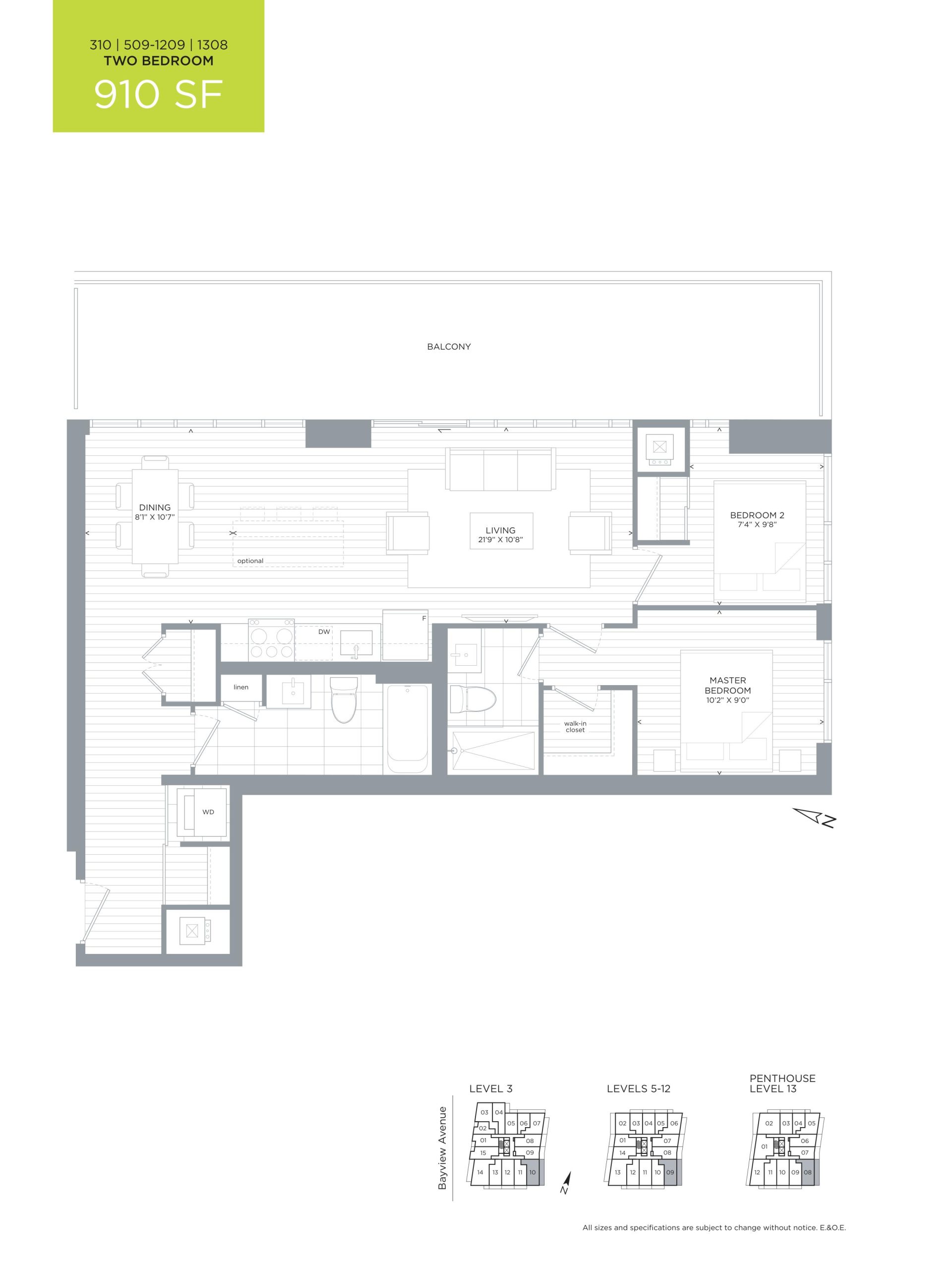310 | 509-1209 | 1308 floor plan