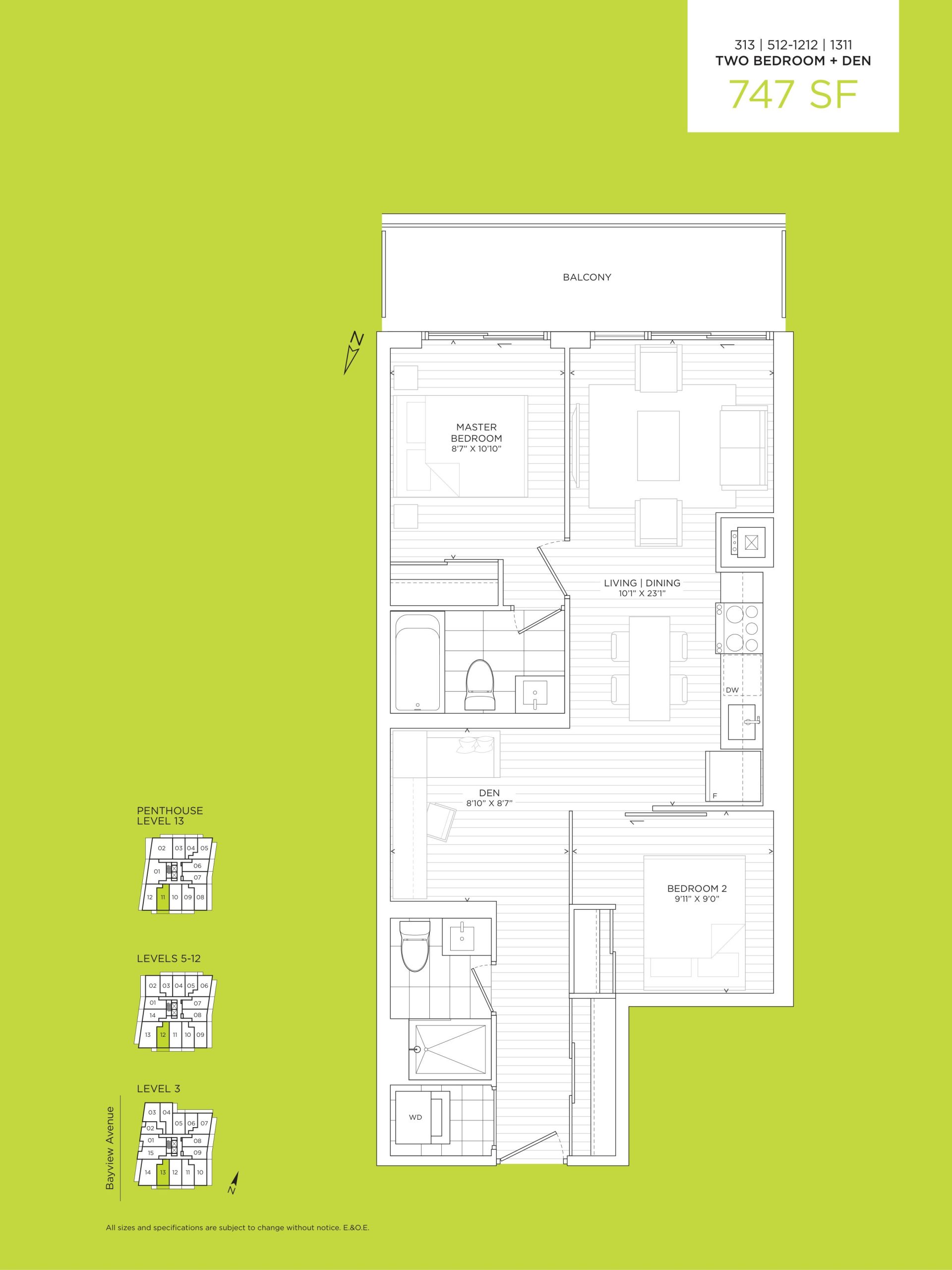 313 | 512-1212 | 1311 floor plan