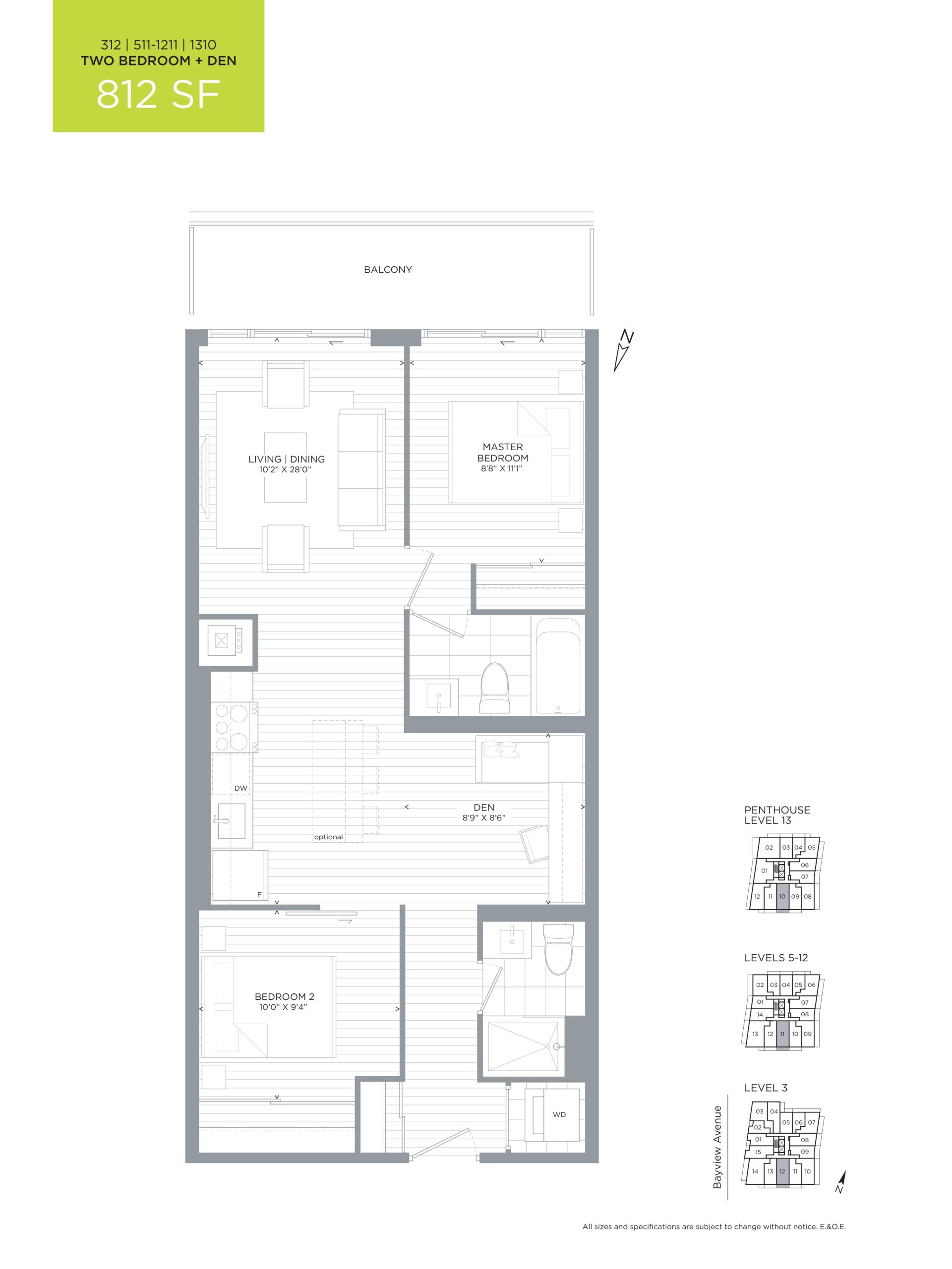312 | 511-1211 | 1310 floor plan