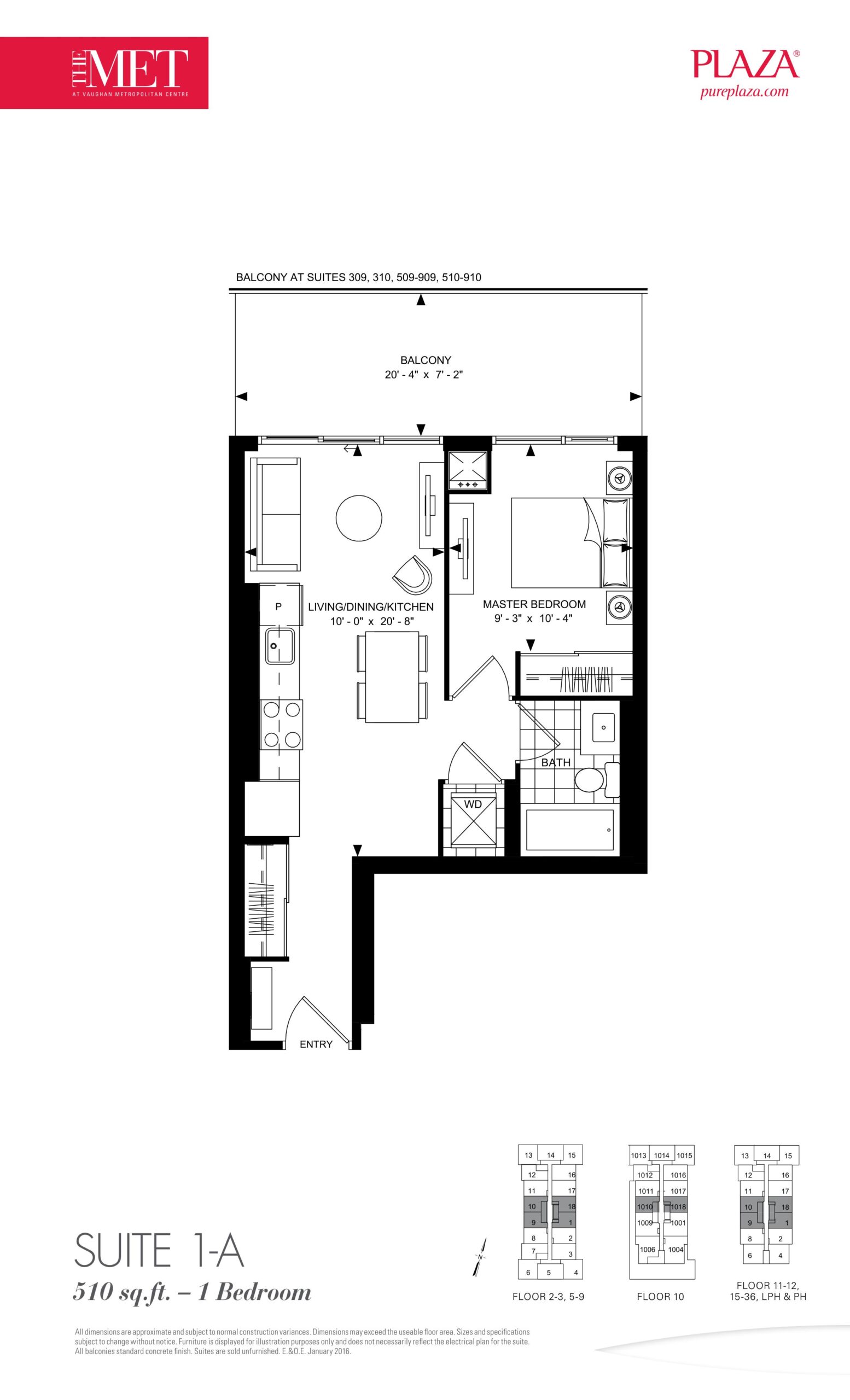 Suite 1-A floor plan