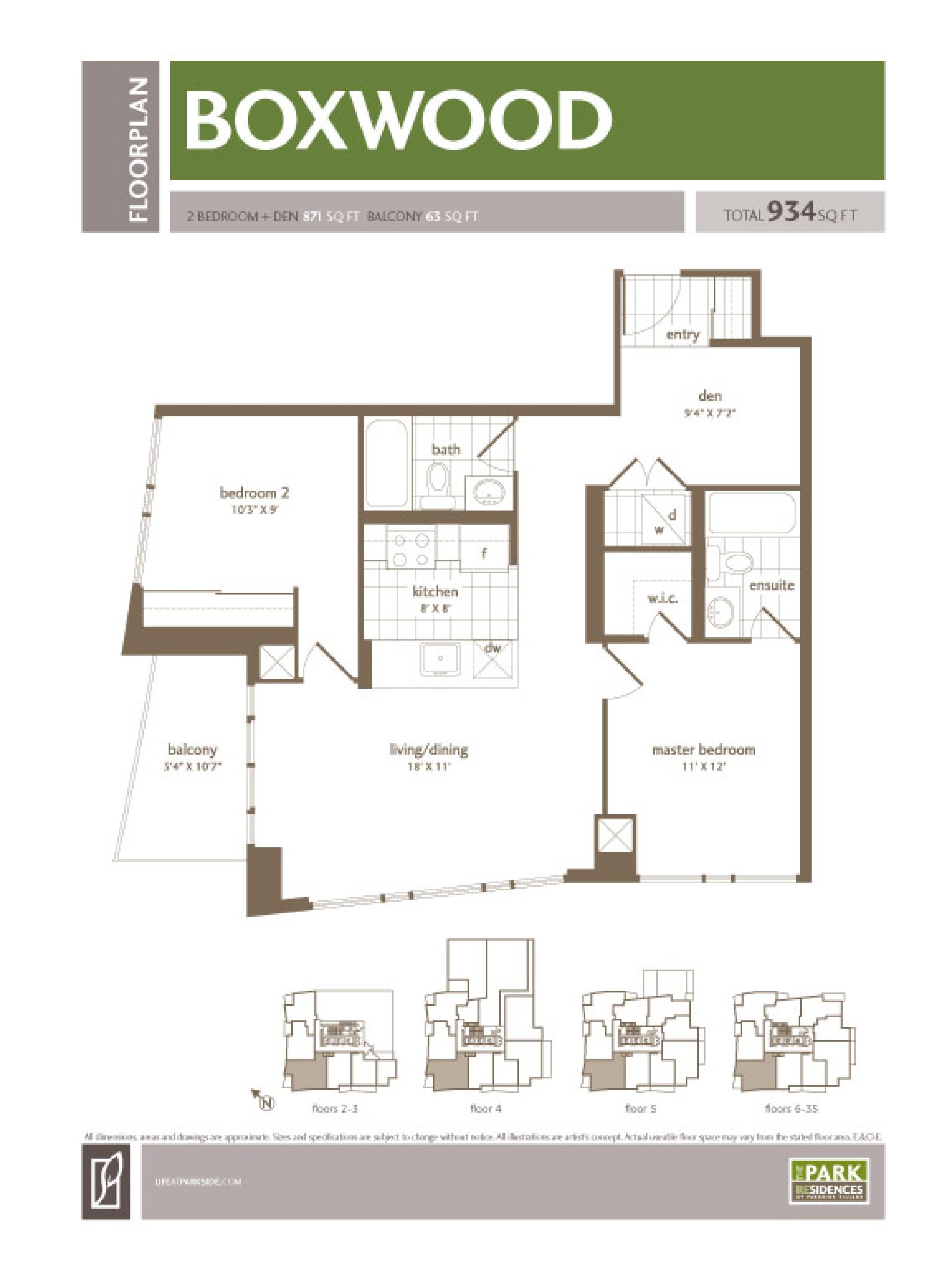Boxwood floor plan