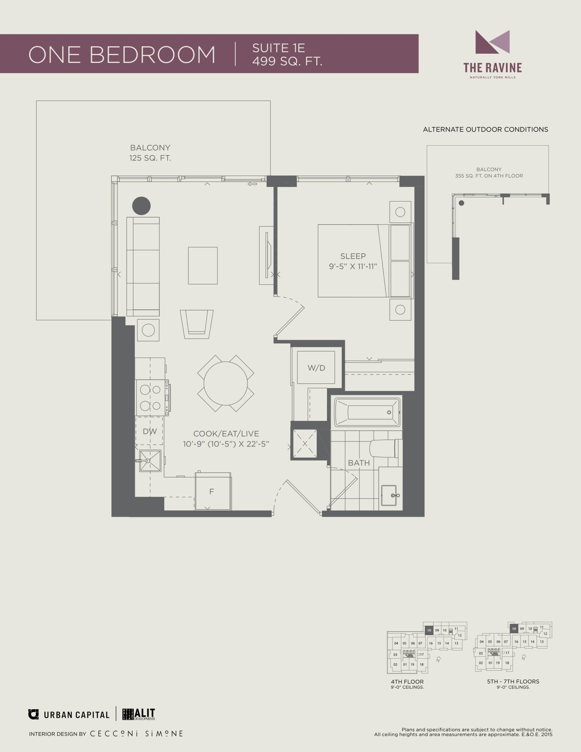 1E floor plan