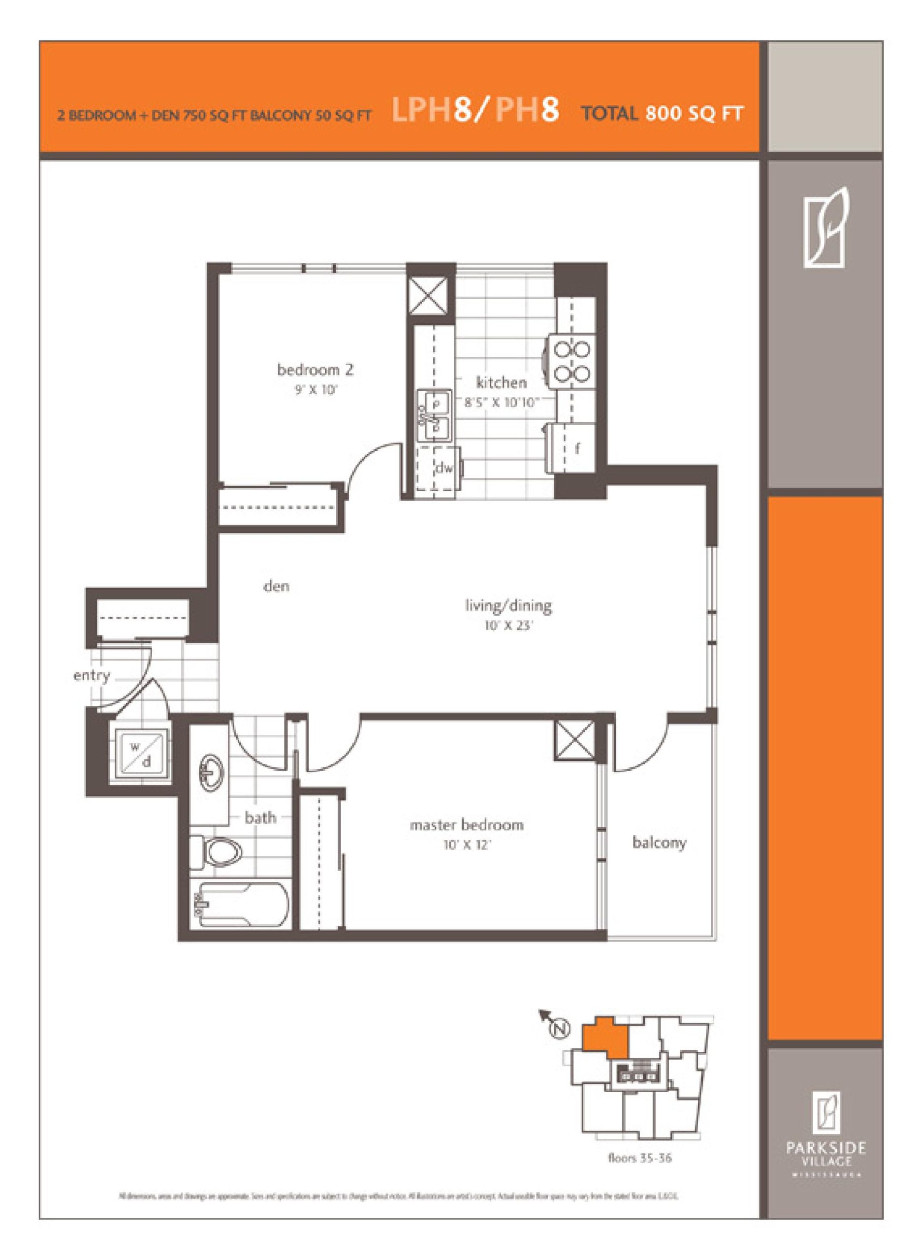 LPH8/PH8 floor plan