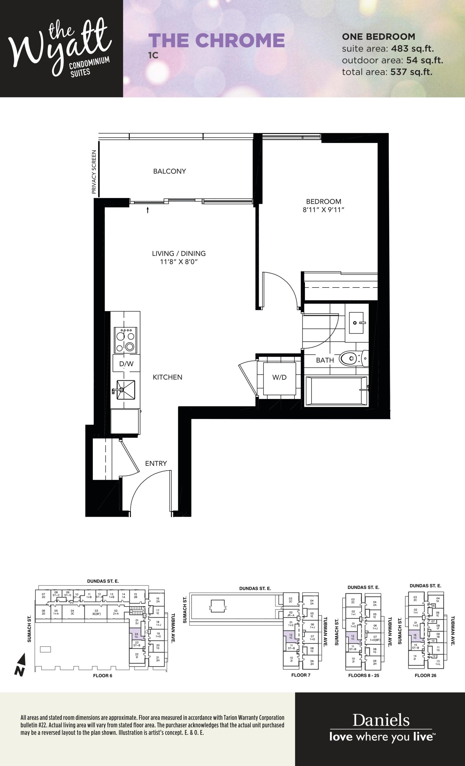 The Chrome floor plan