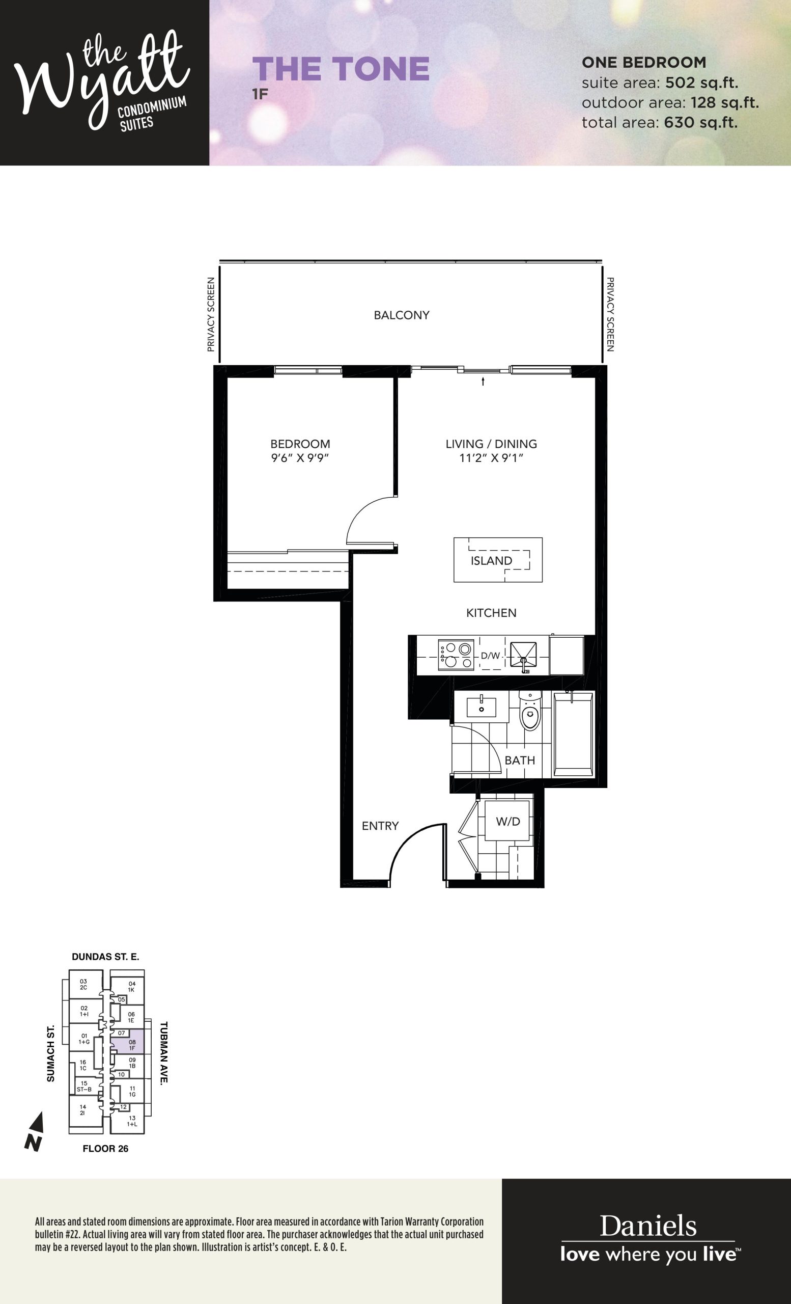 The Tone floor plan