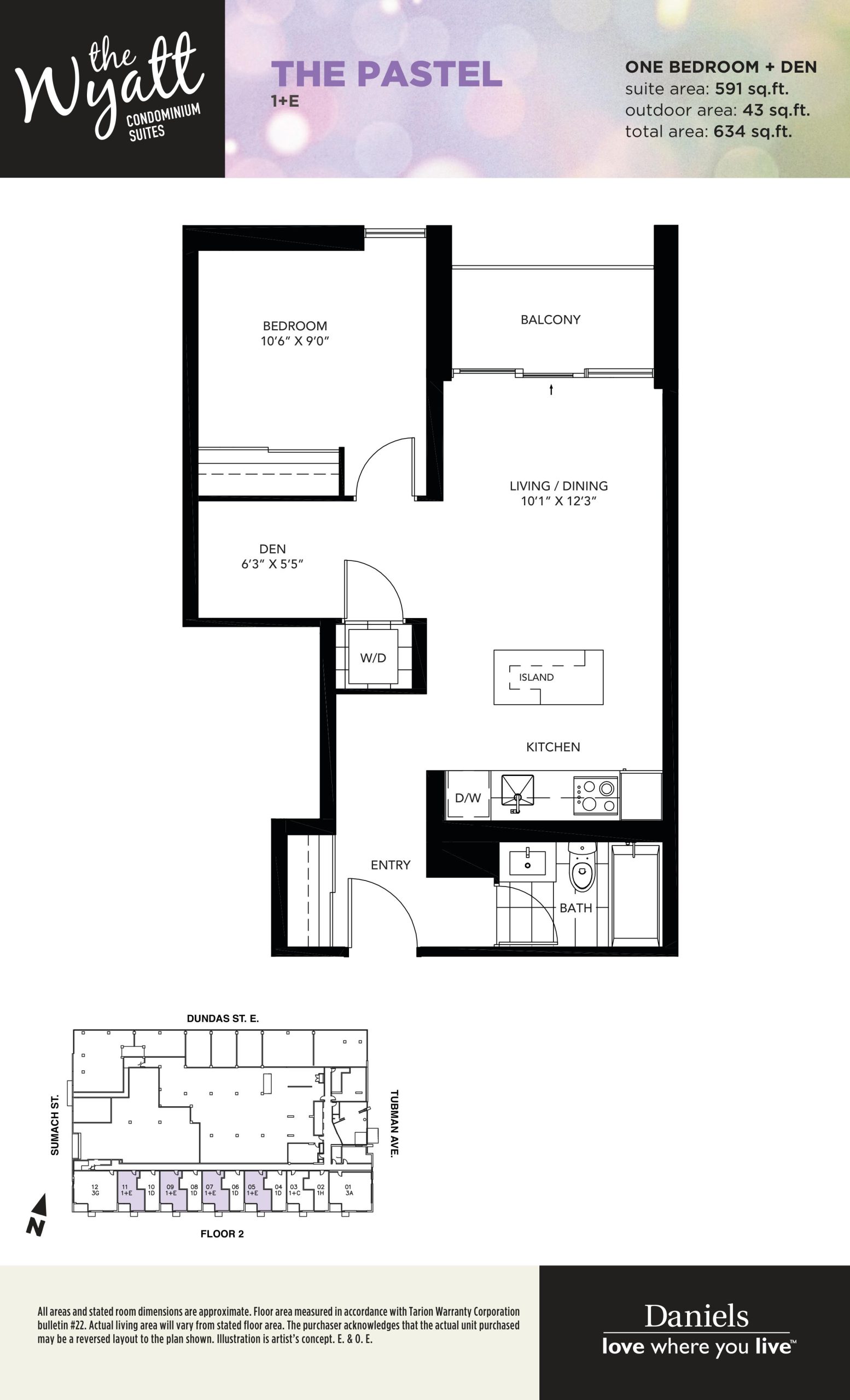 The Pastel floor plan