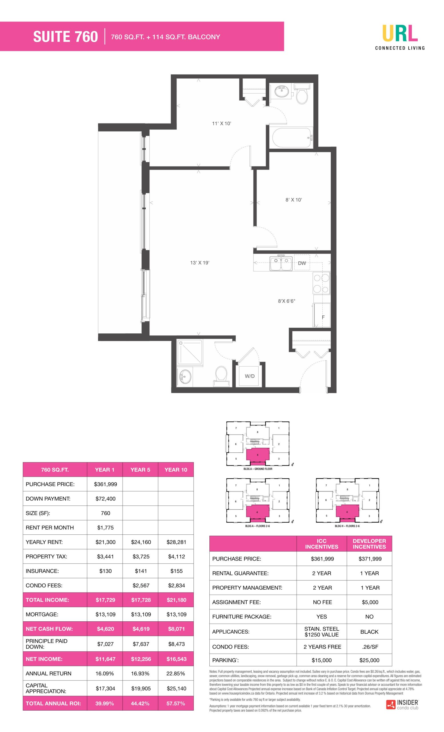 Suite 760 floor plan