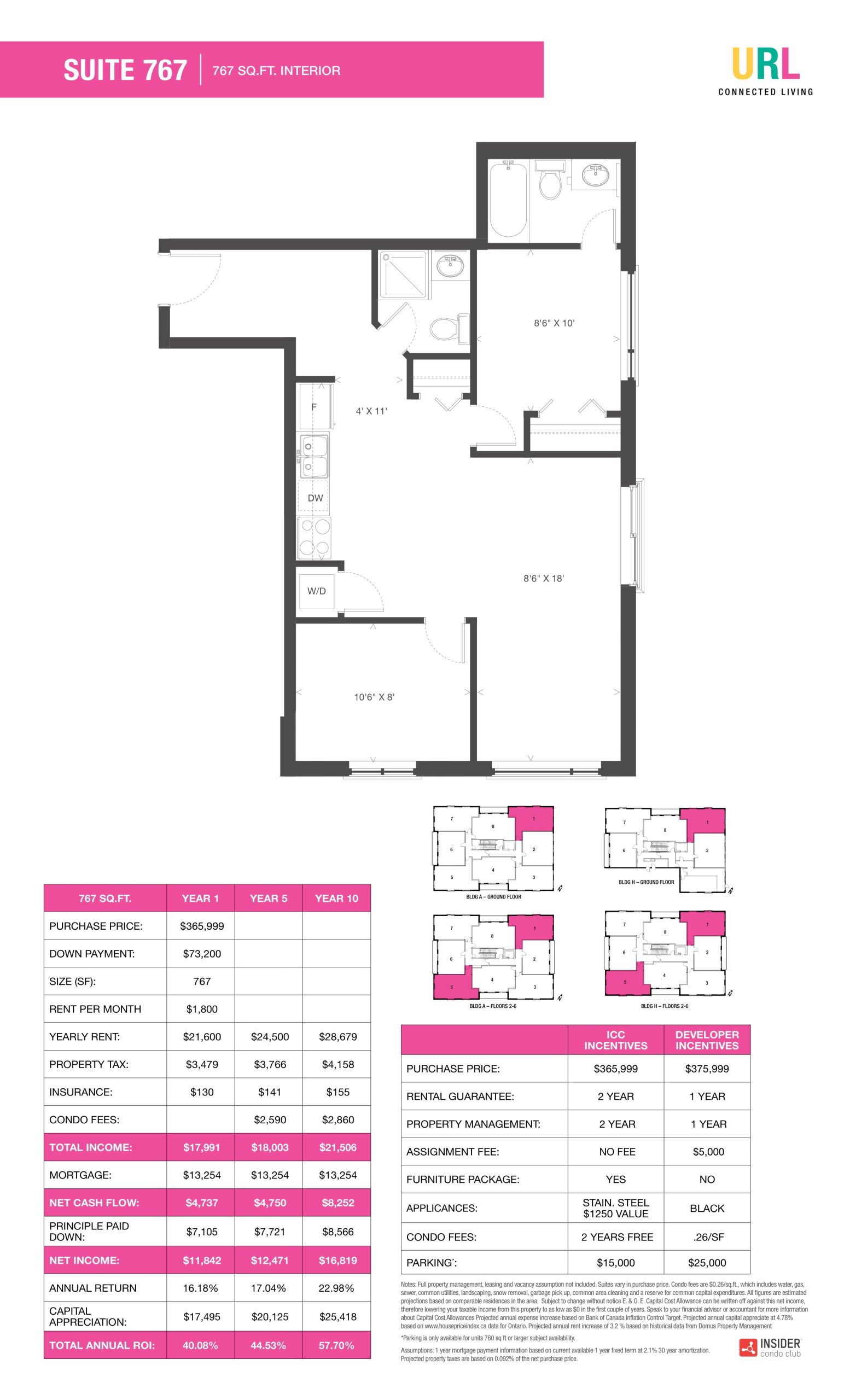 Suite 767 floor plan