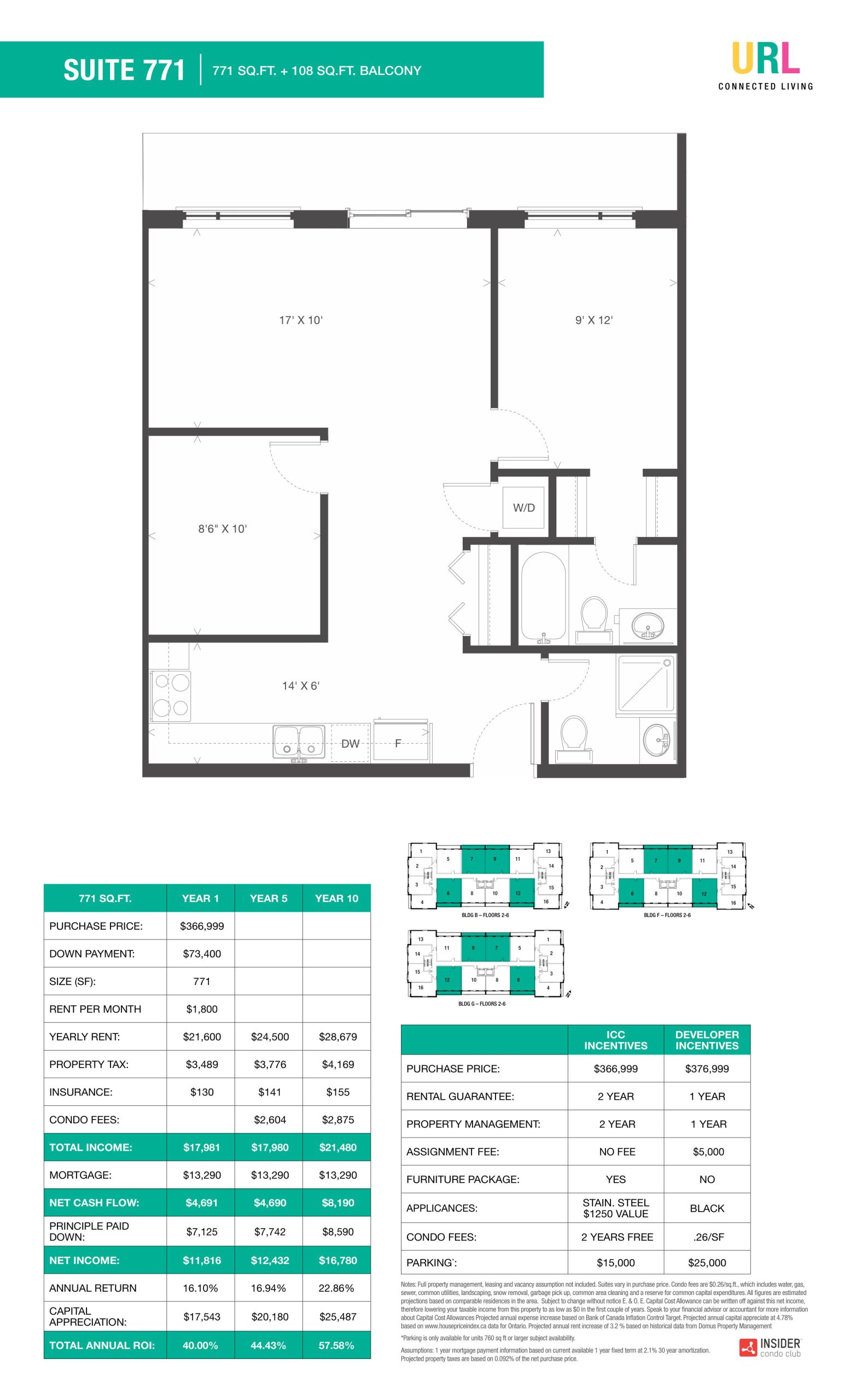 Suite 771 floor plan