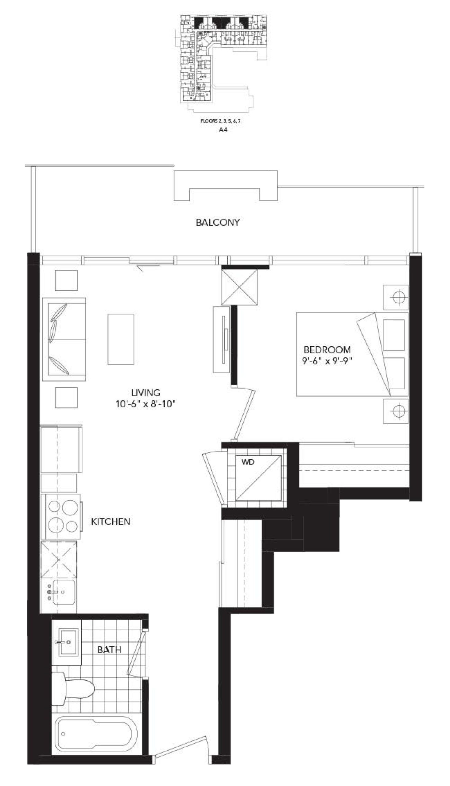 Aquamarine A4 floor plan