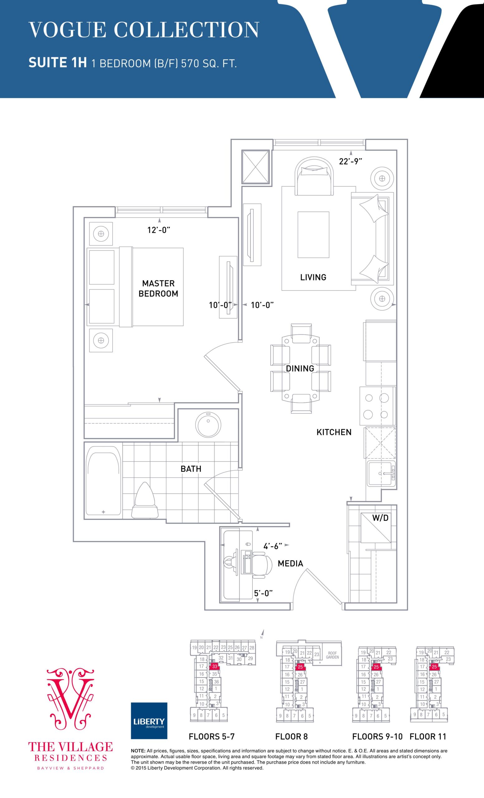 1H floor plan