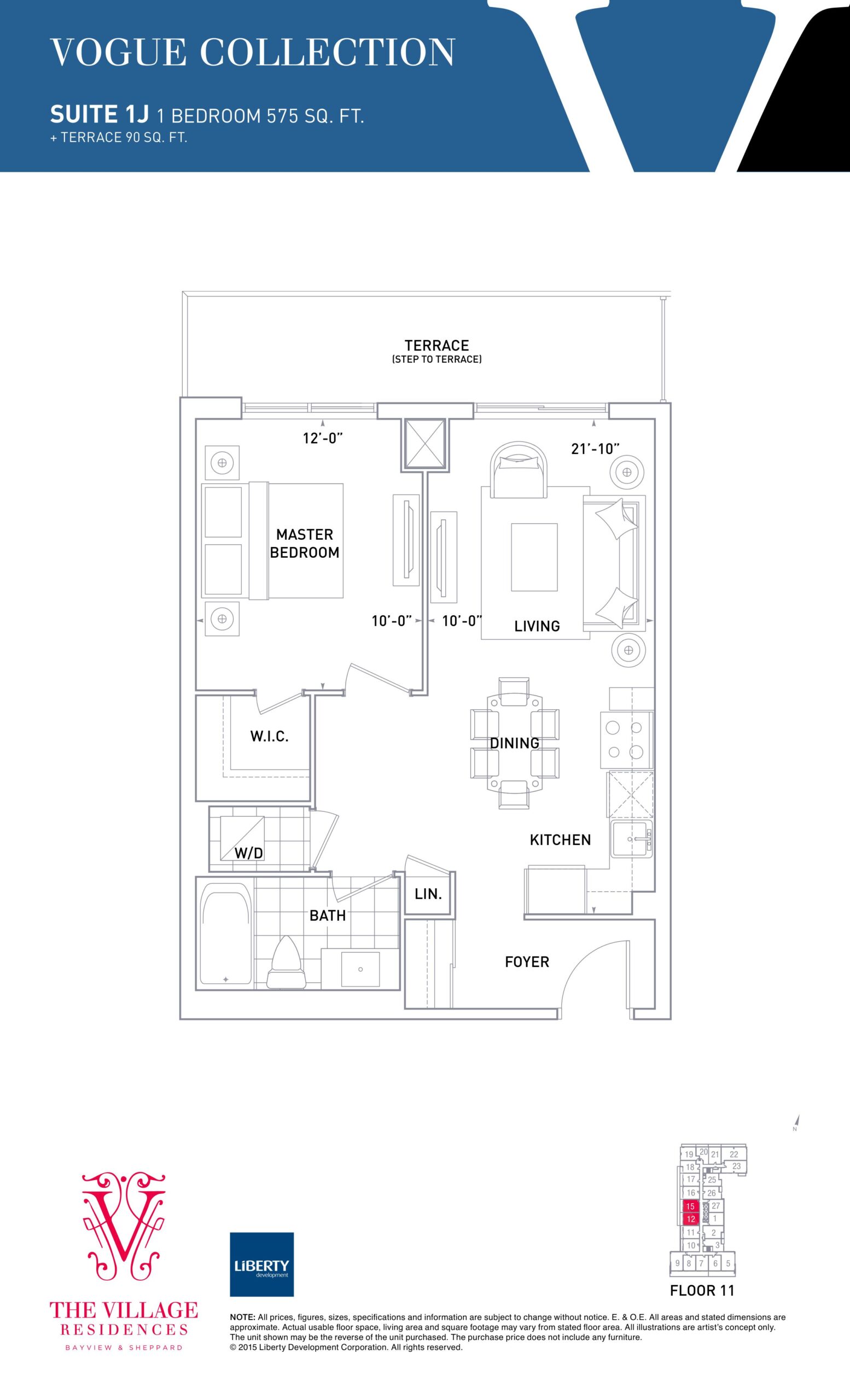1J floor plan