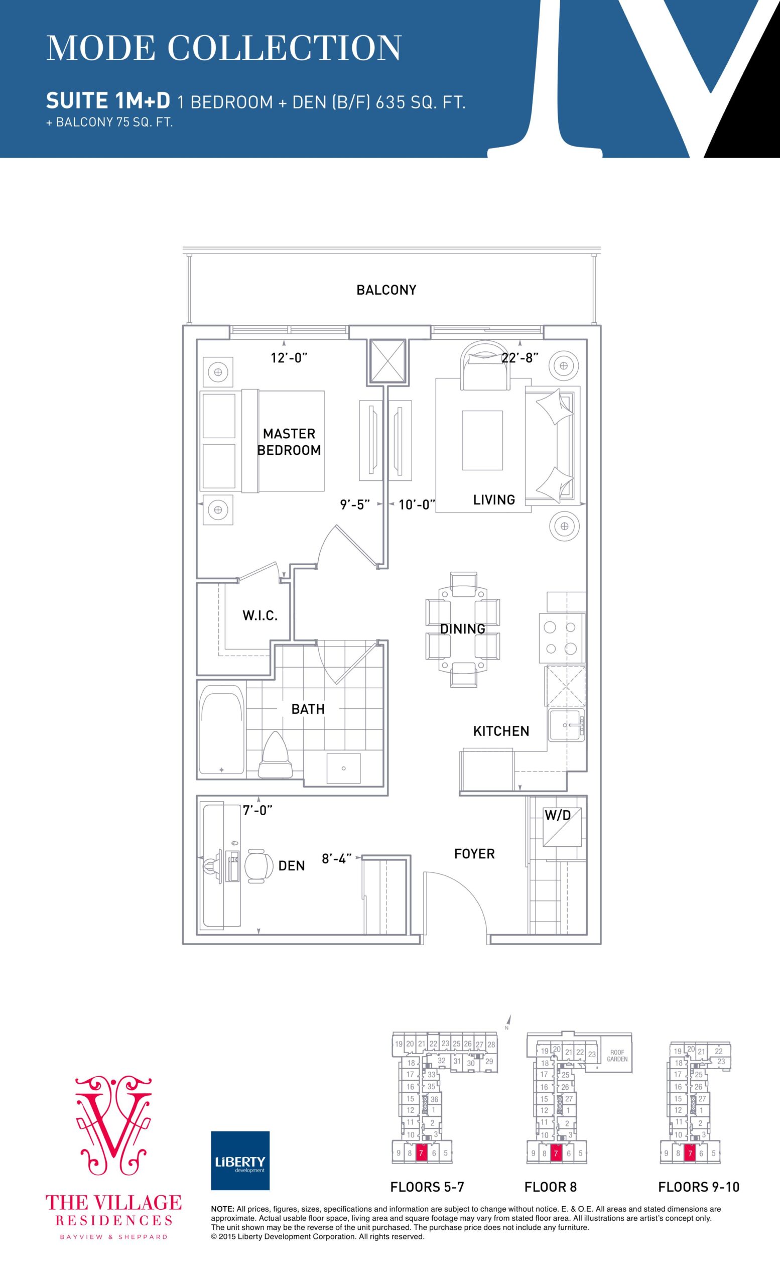 1M+D floor plan