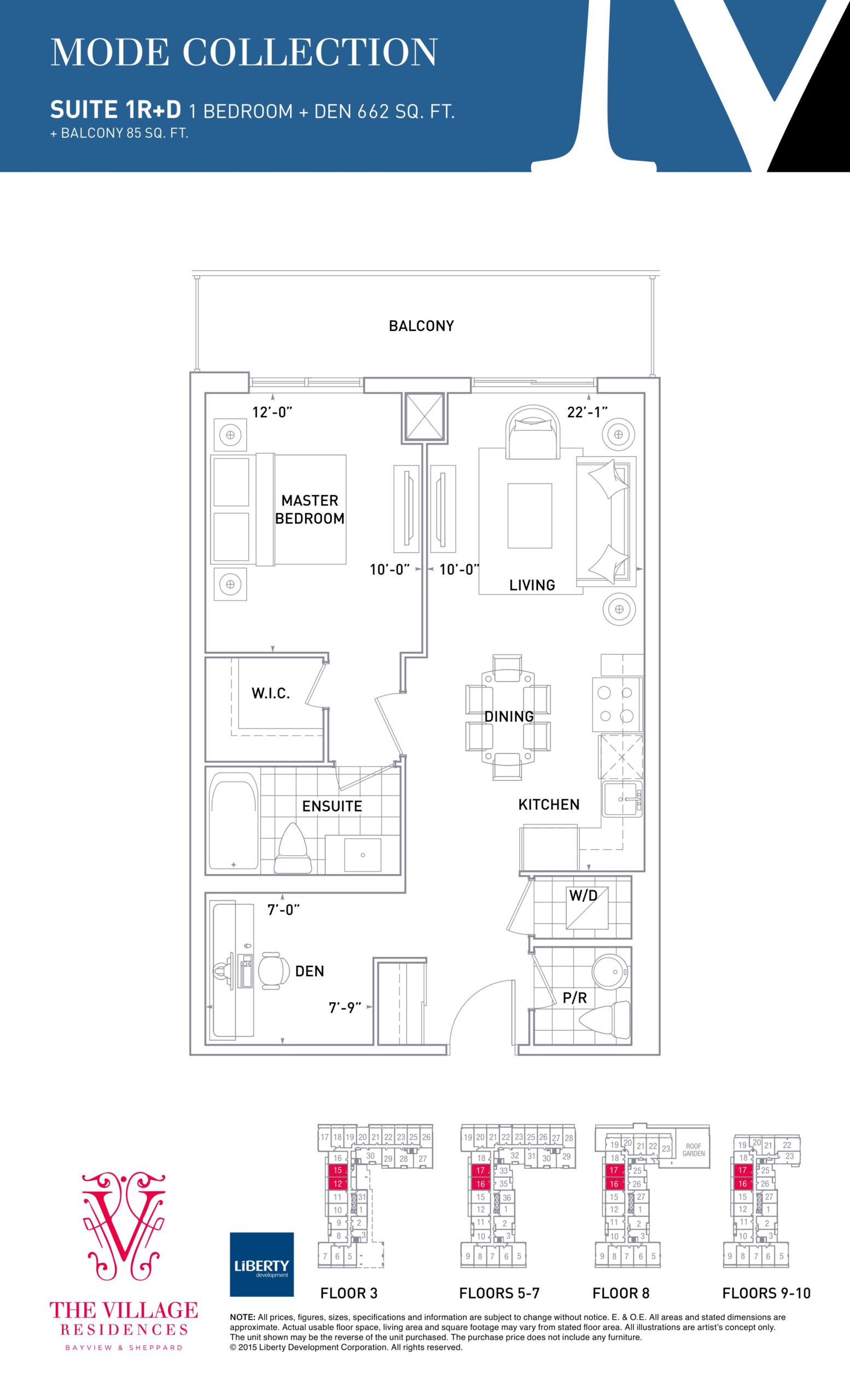 1R+D floor plan