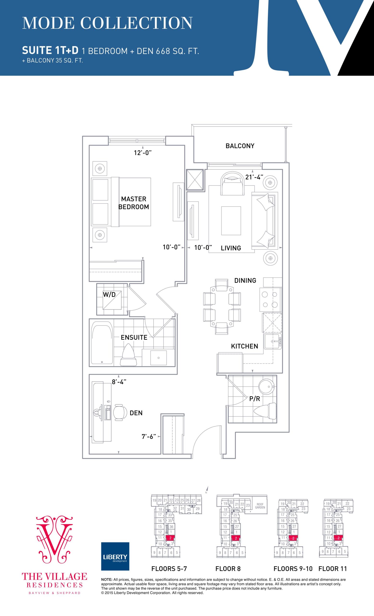 1T+D floor plan