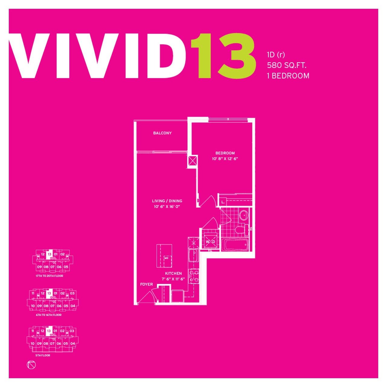 Vivid 13 1D(r) floor plan