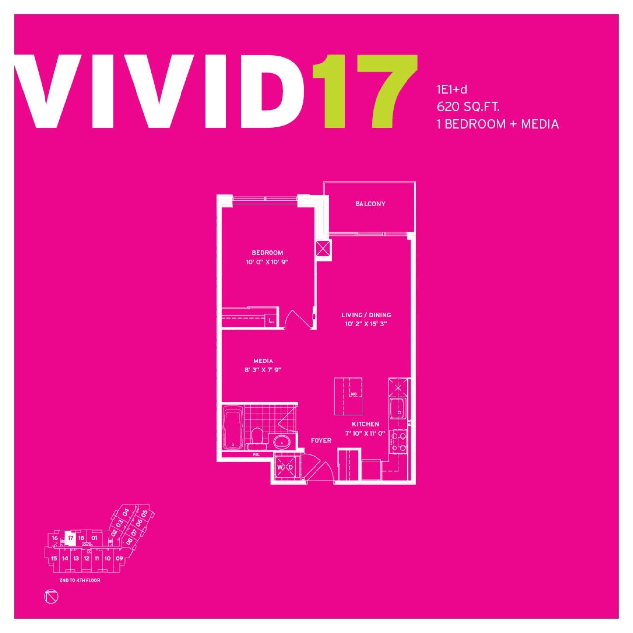 Vivid 17 1E1+d floor plan
