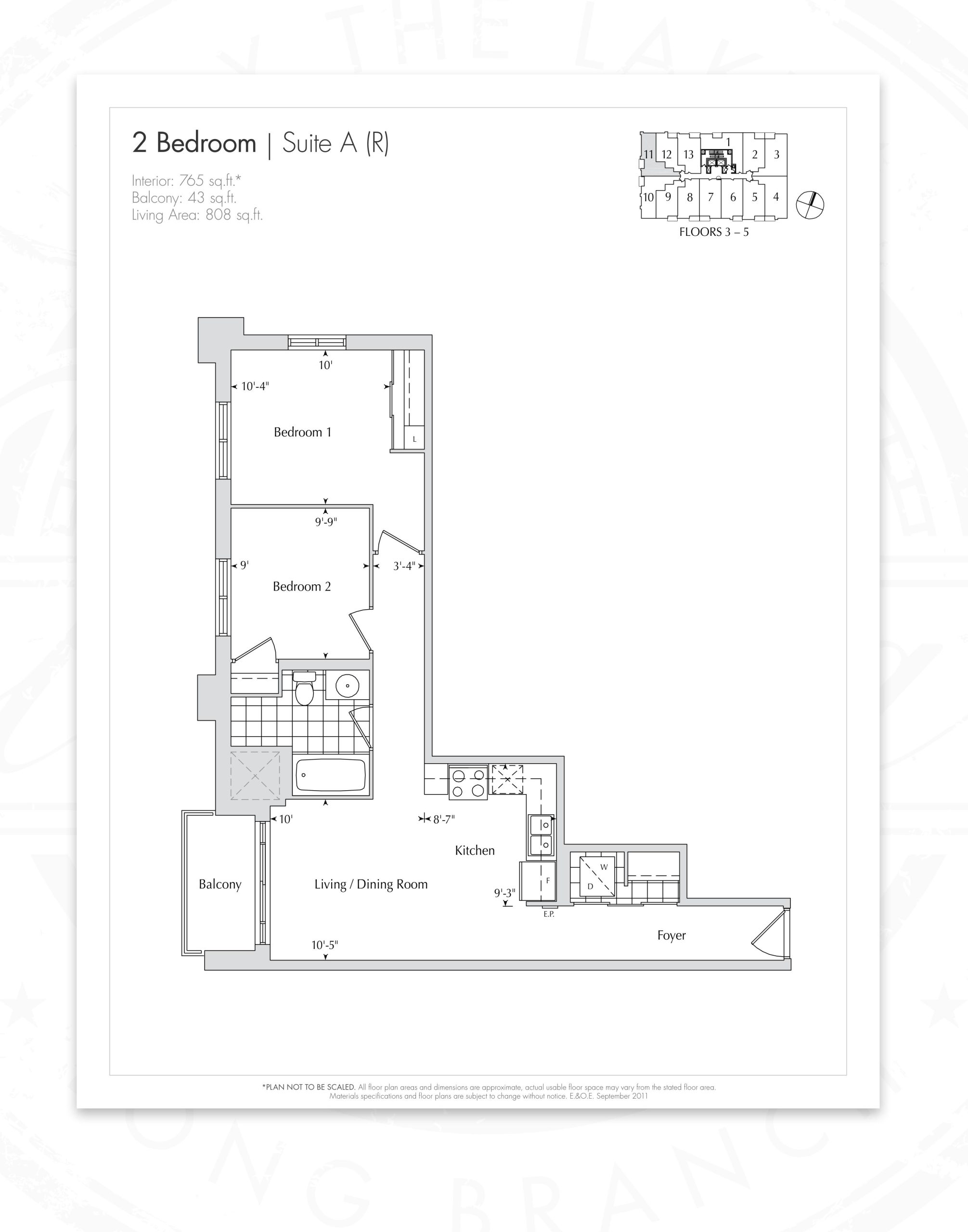 Suite A (R) floor plan