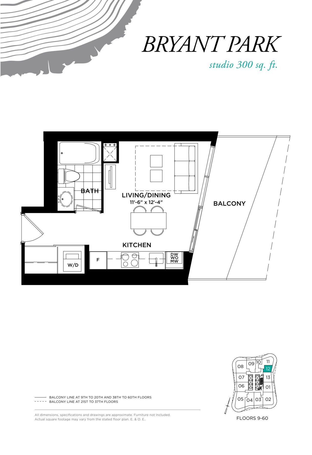 Bryant Park floor plan
