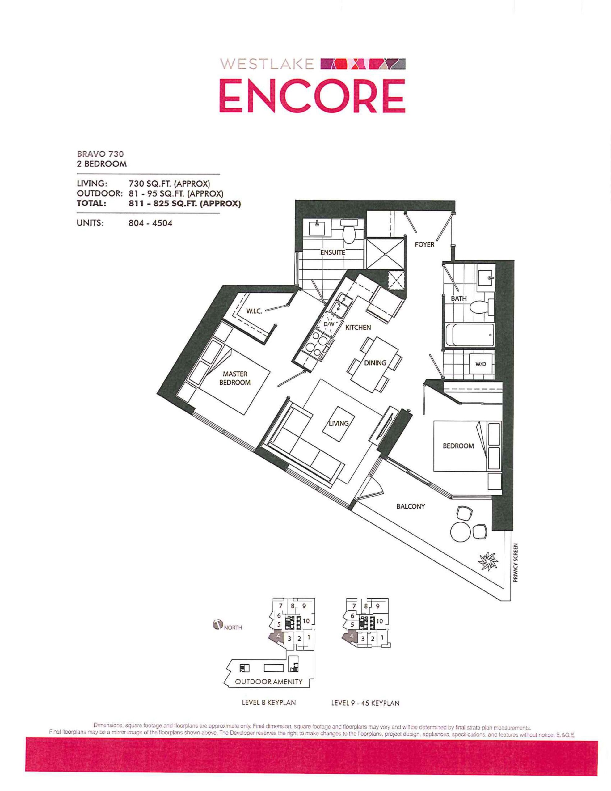 Bravo 730 floor plan