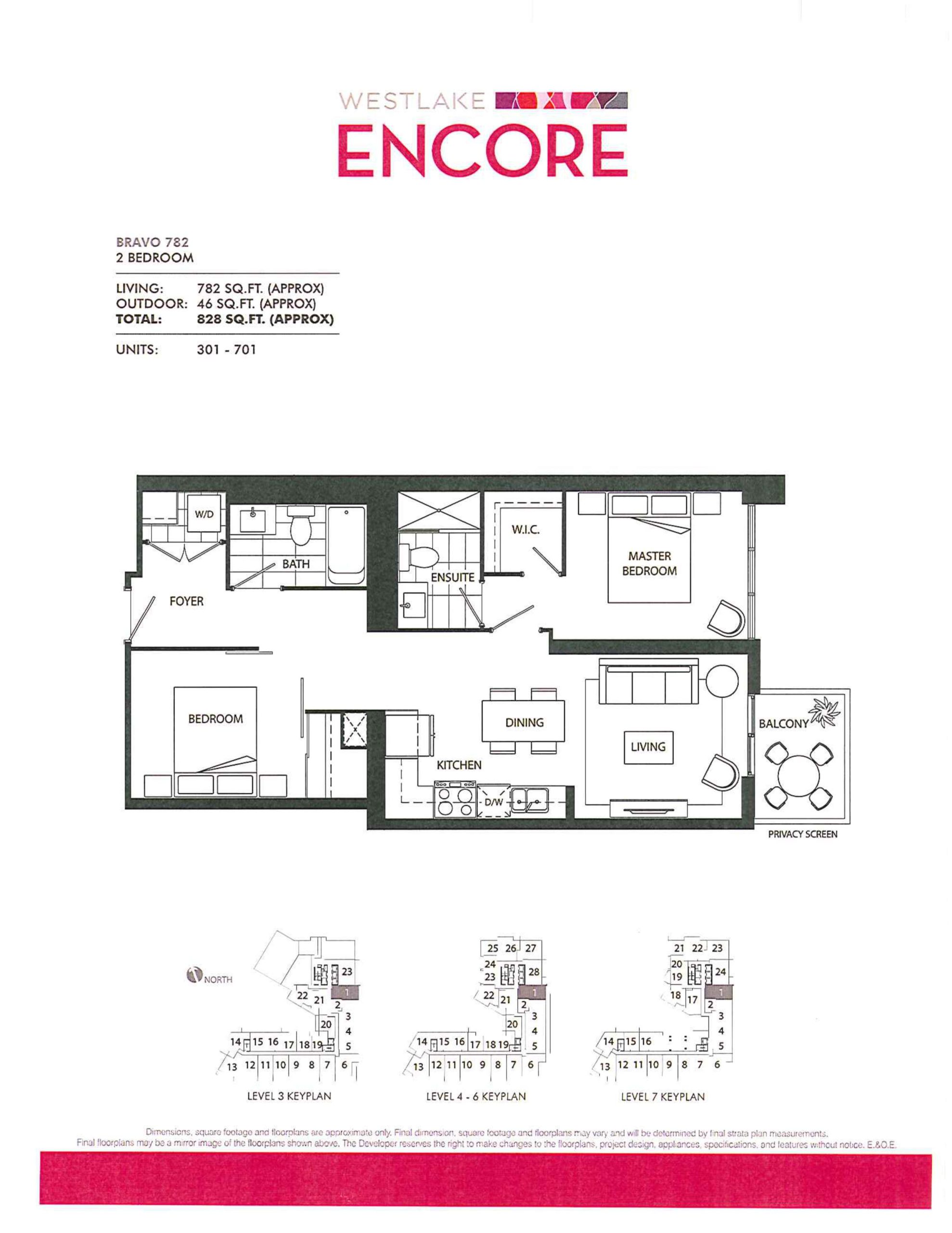 Bravo 782 floor plan