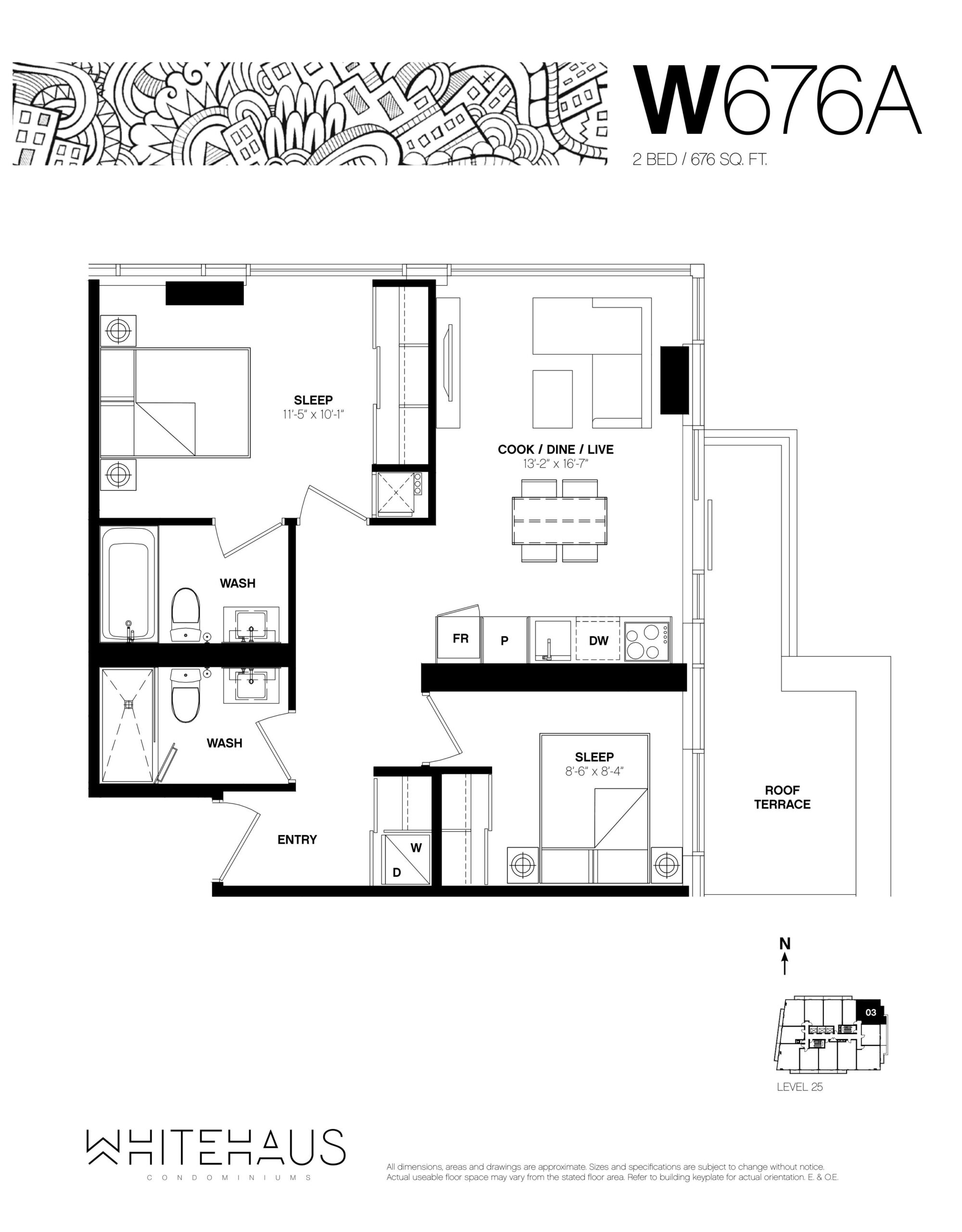 W676A floor plan