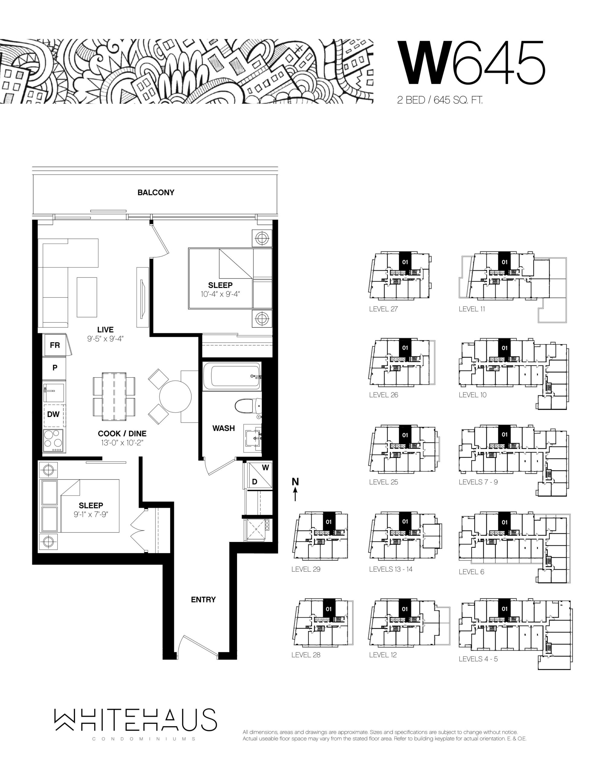 W645 floor plan