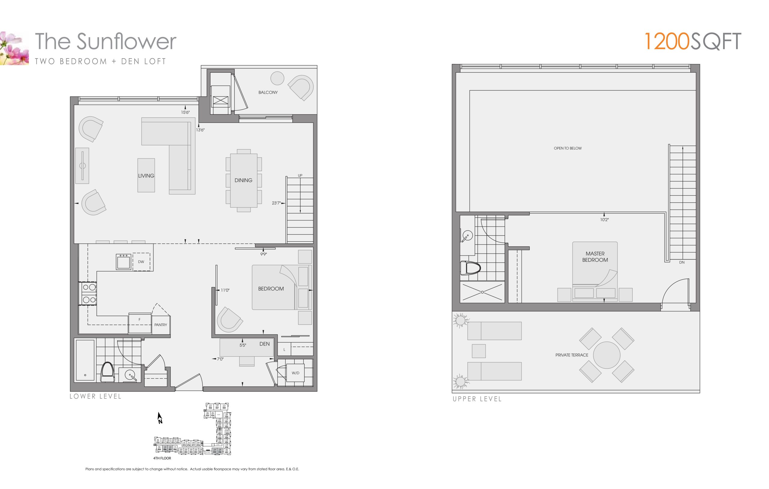 The Sunflower floor plan