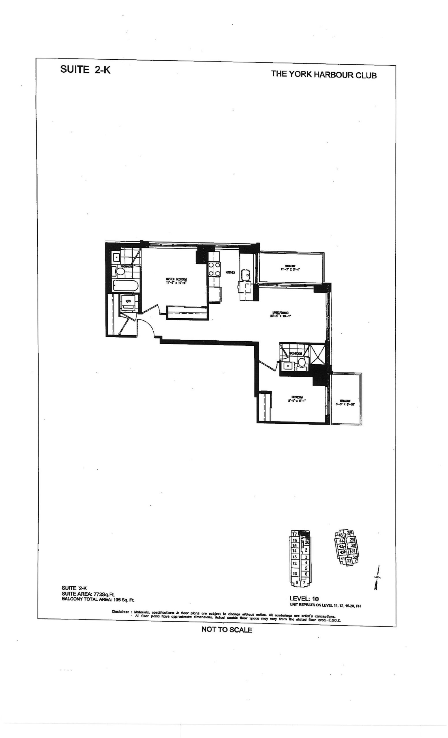 Suite 2-K floor plan