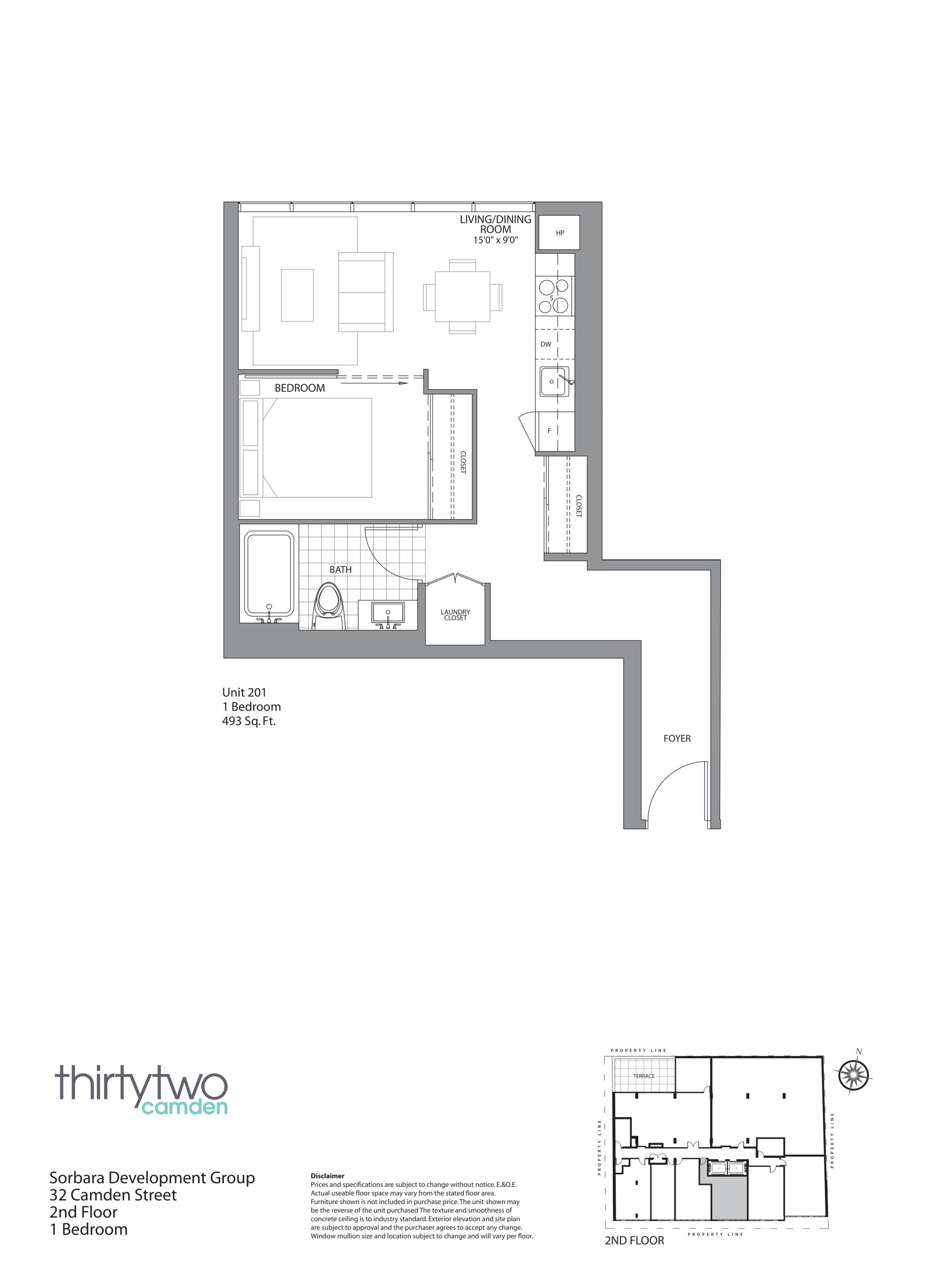 Unit 201 floor plan