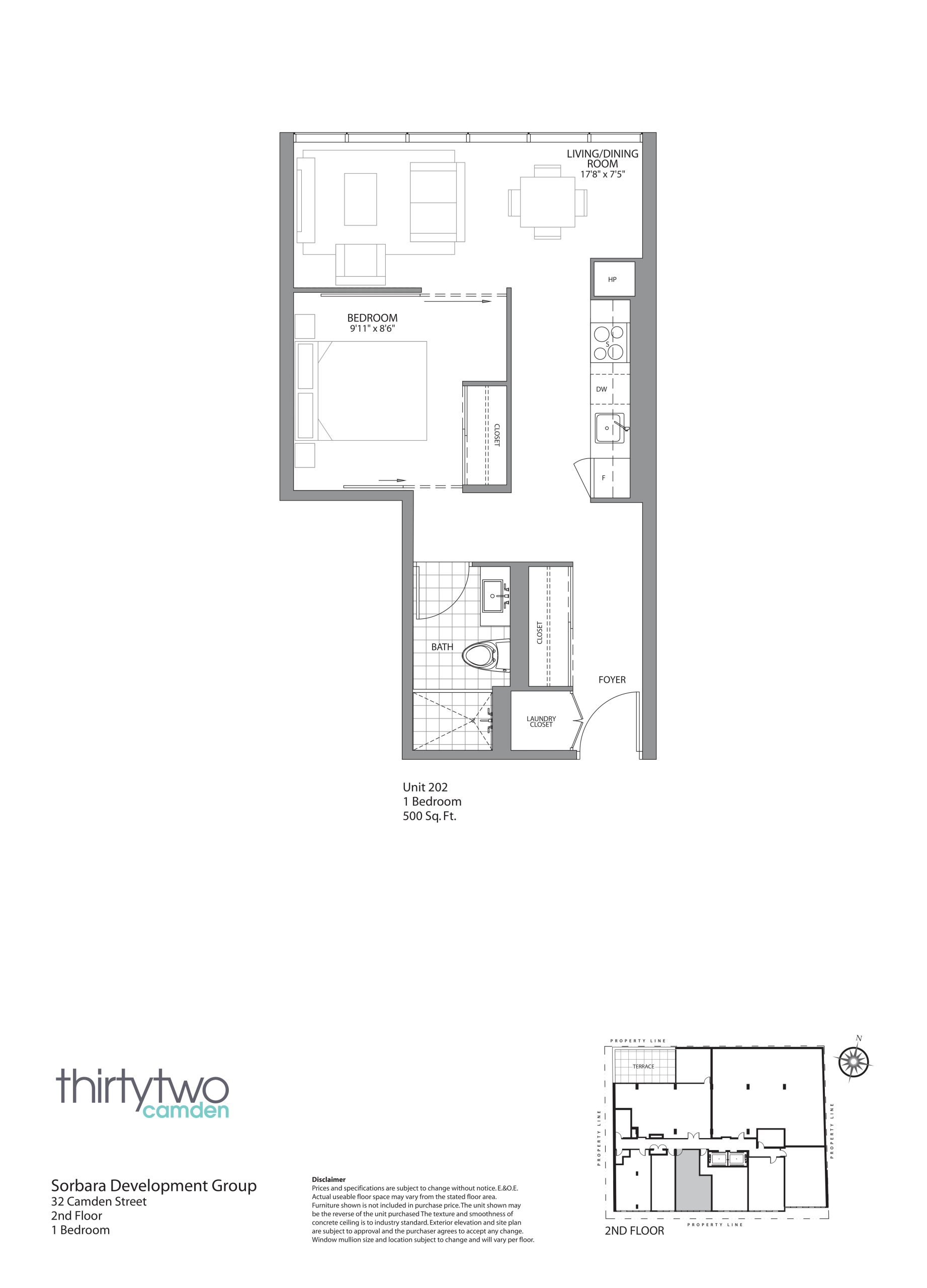Unit 202 floor plan