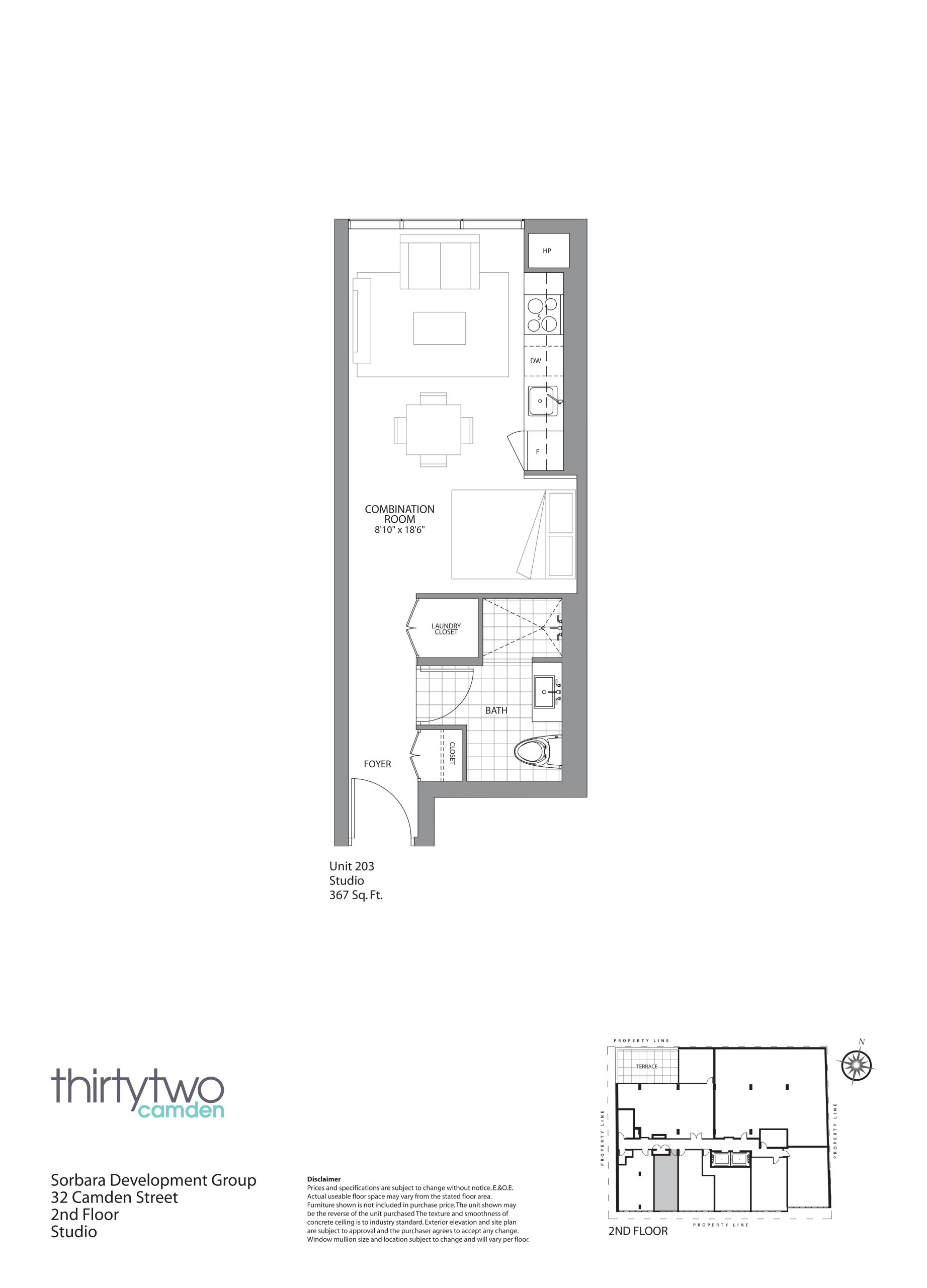 Unit 203 floor plan
