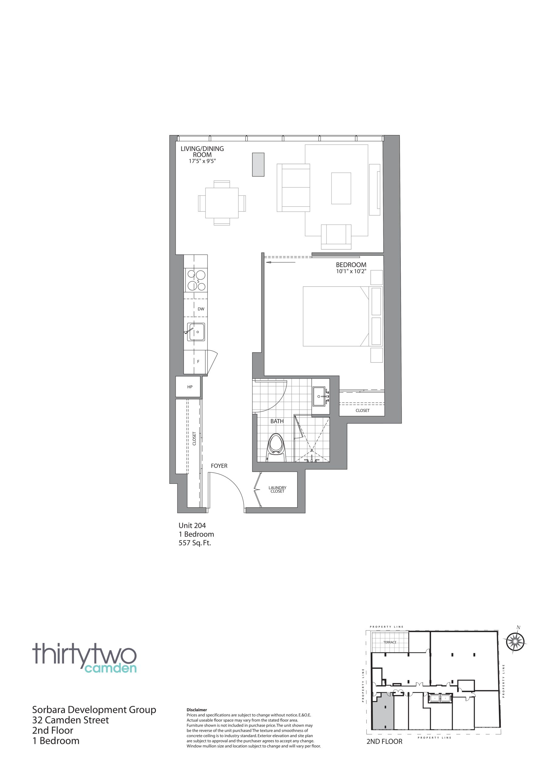Unit 204 floor plan