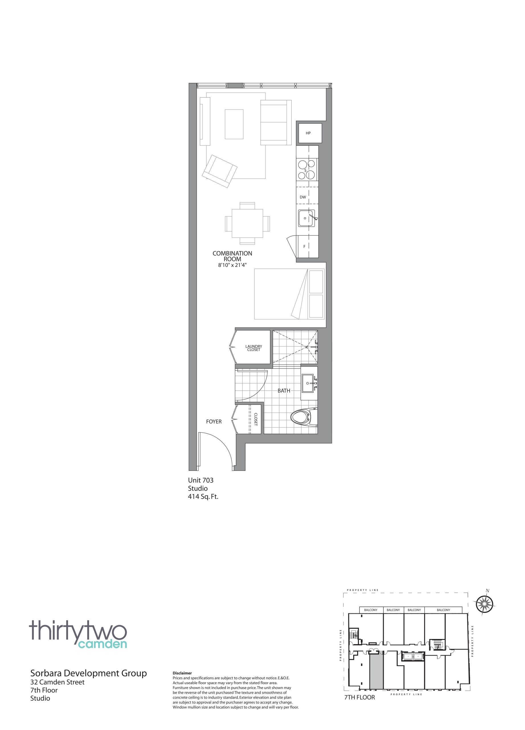Unit 703 floor plan