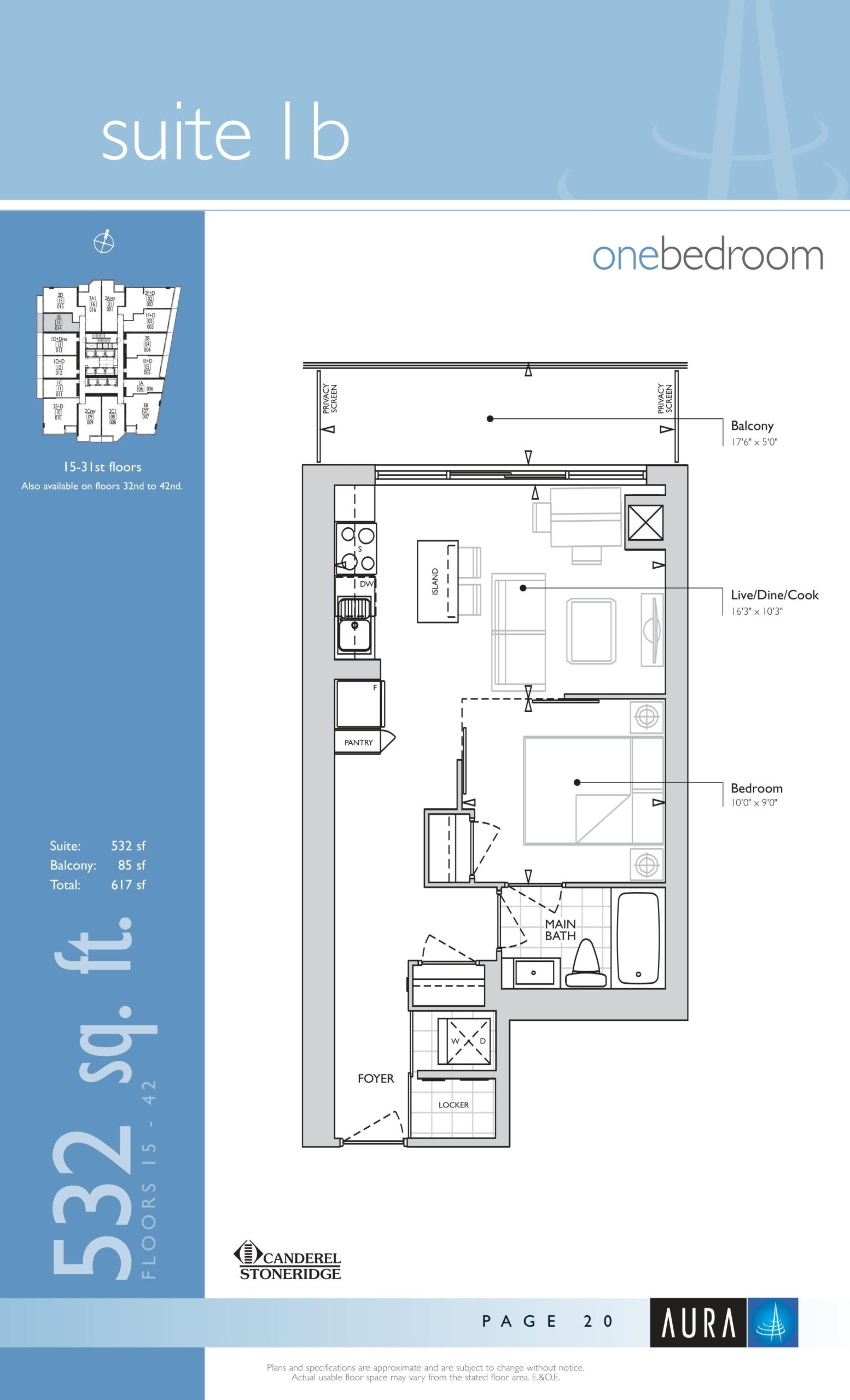 Suite 1b floor plan
