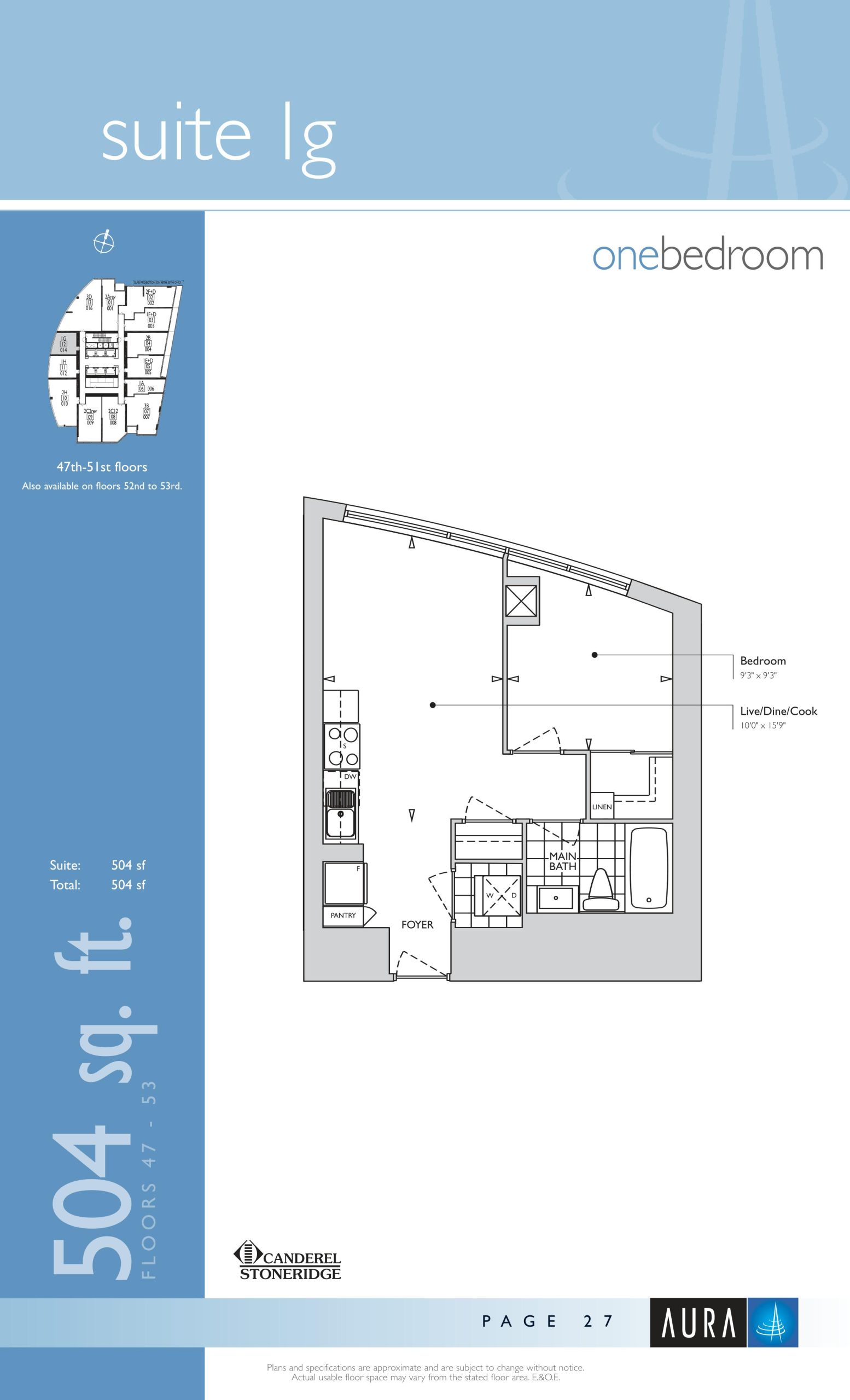 Suite 1g floor plan