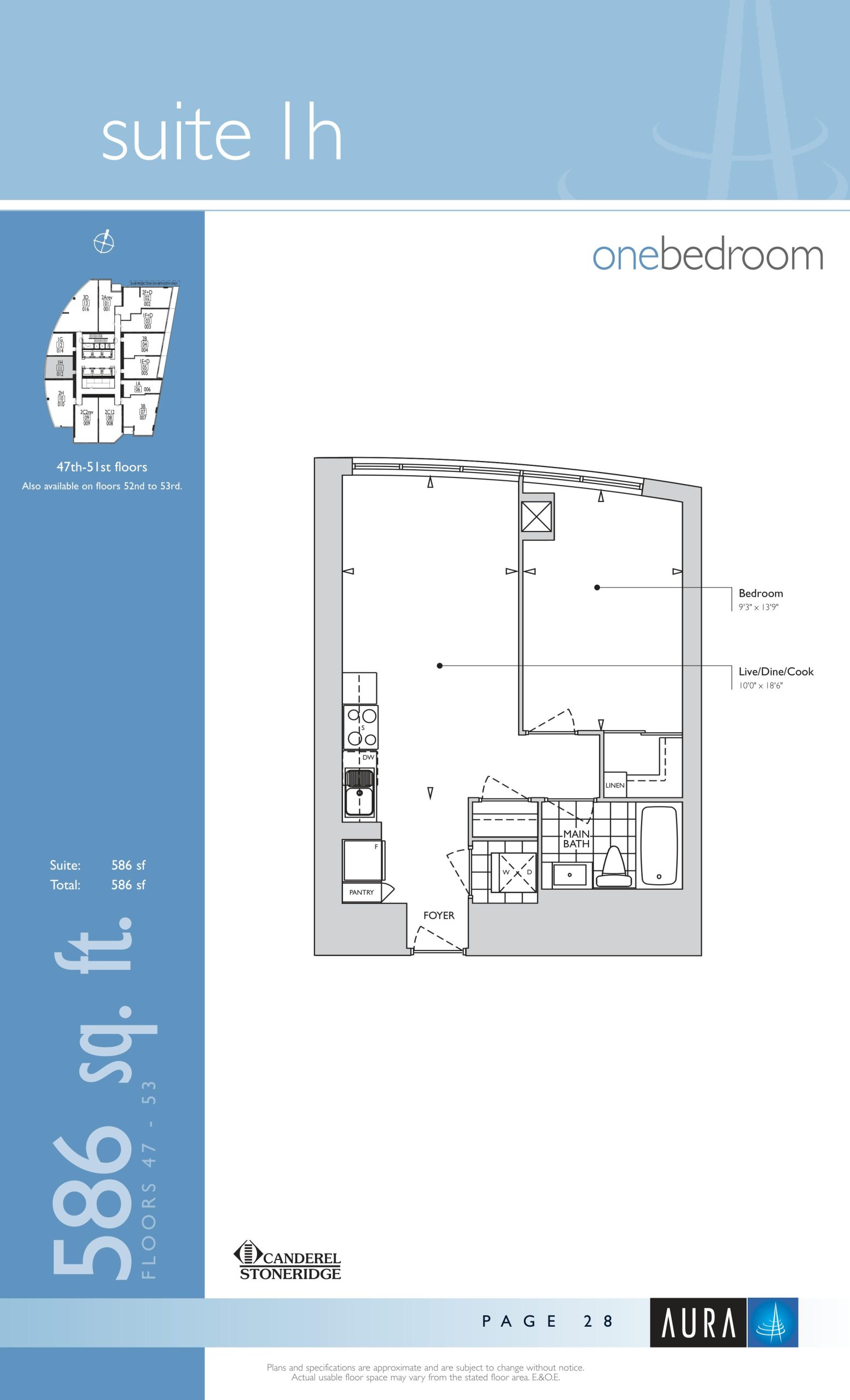 Suite 1h floor plan