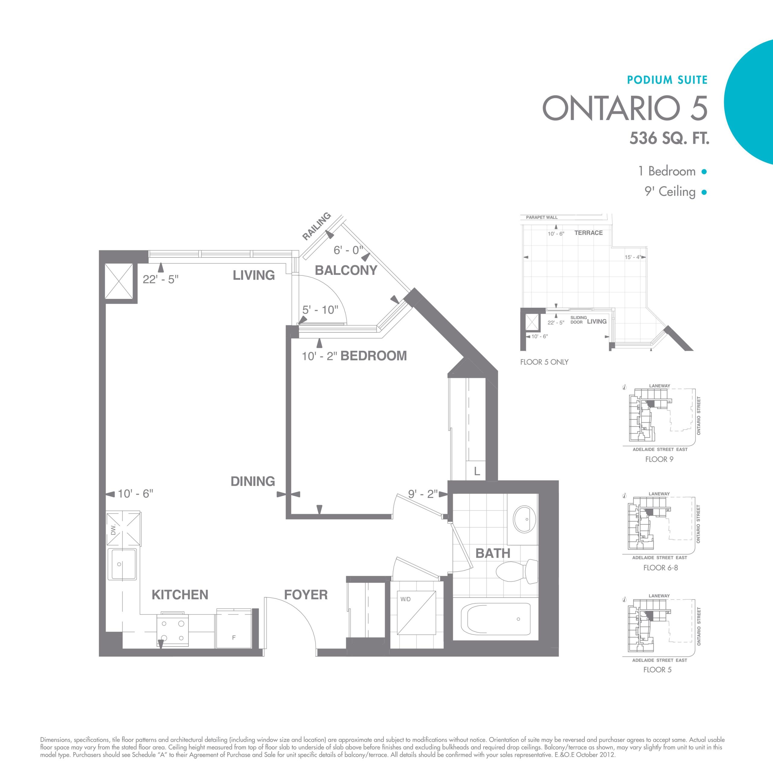 Ontario 5 floor plan