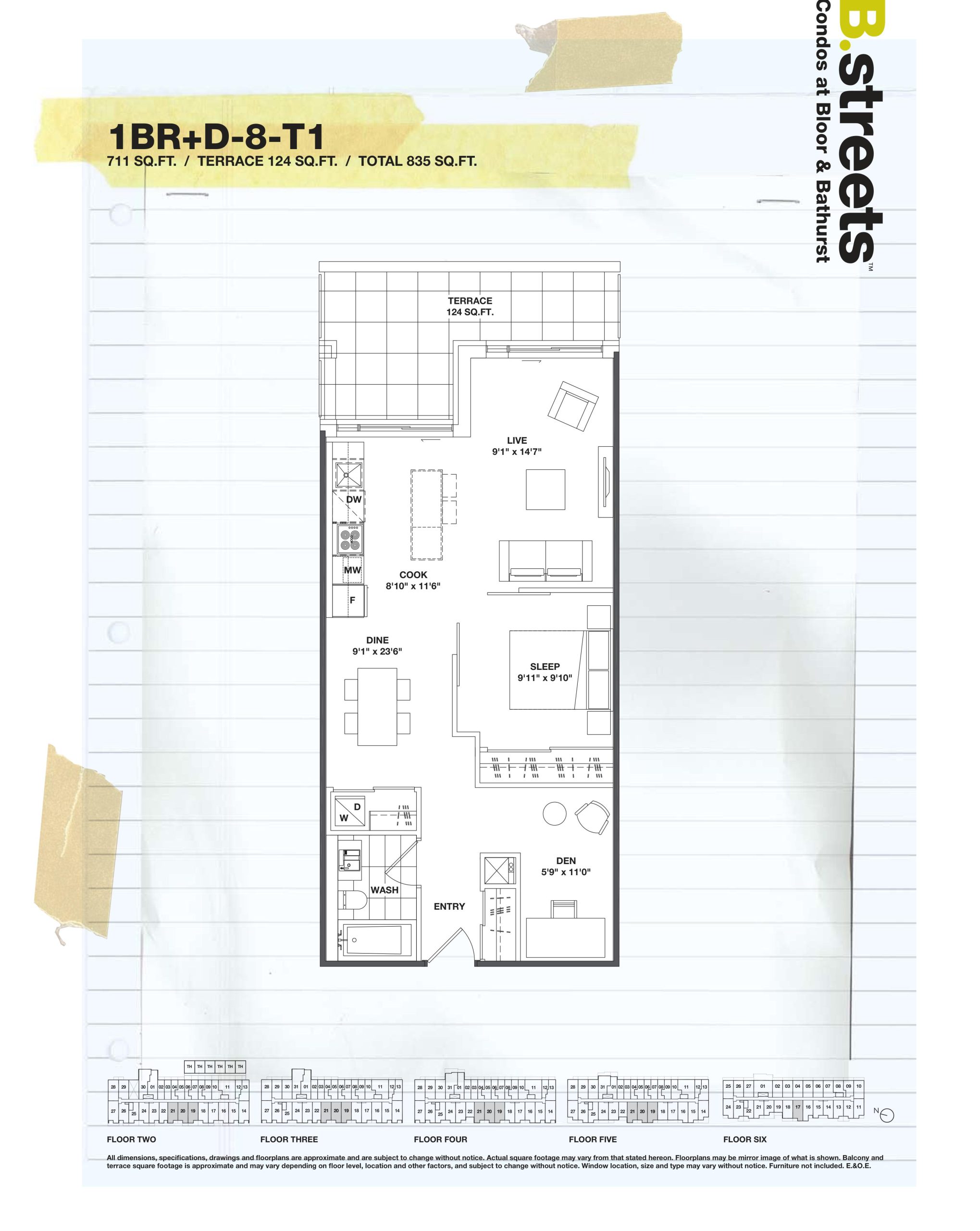 1BR+D-8-T1 floor plan