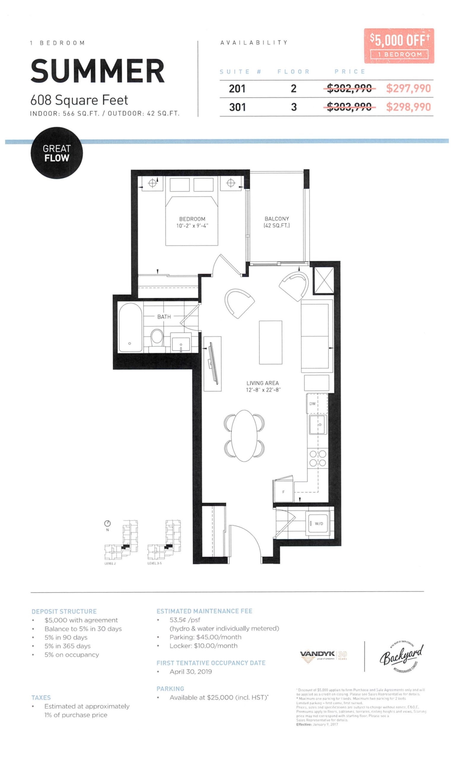 Summer floor plan