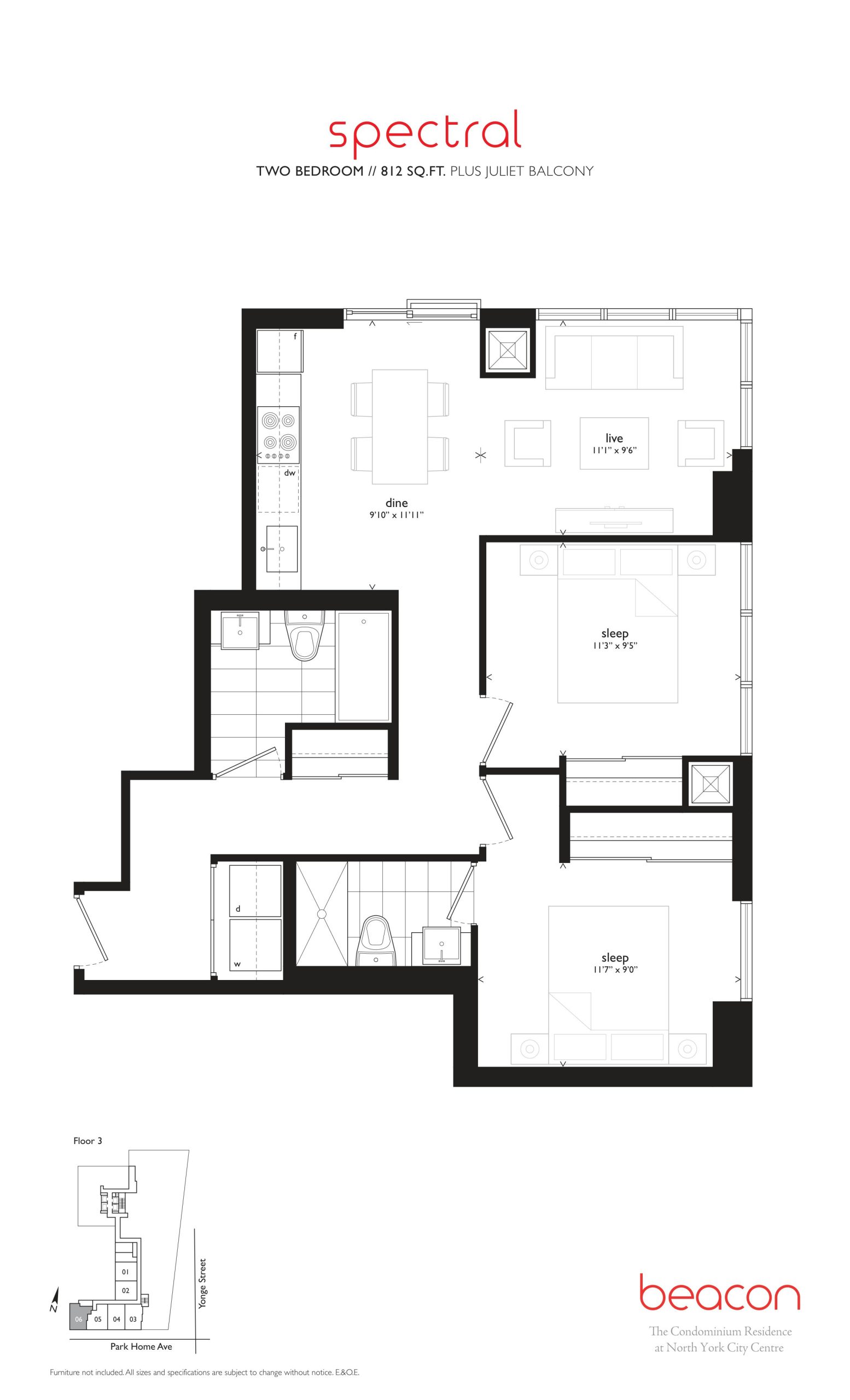 Spectral floor plan