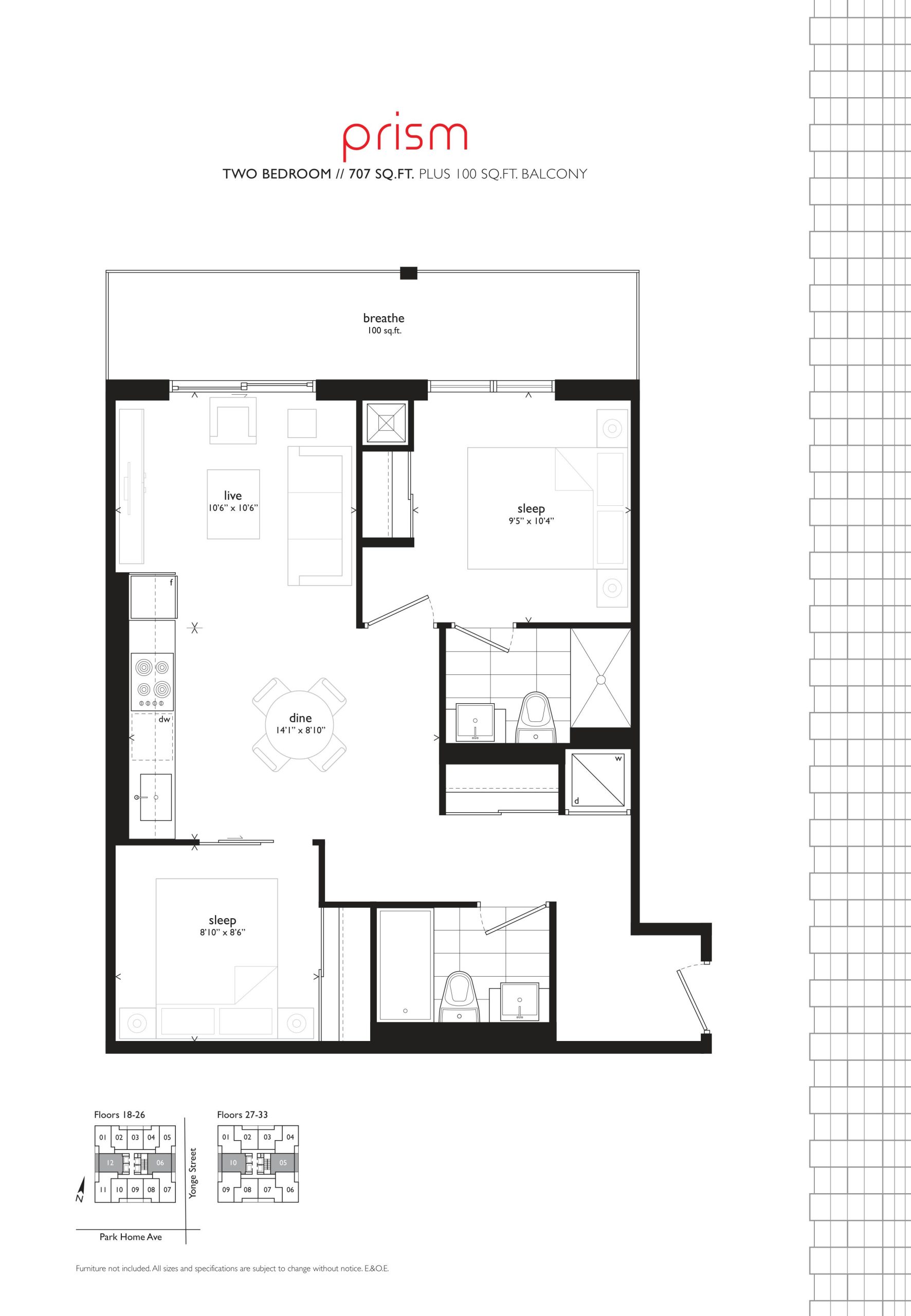 Prism floor plan